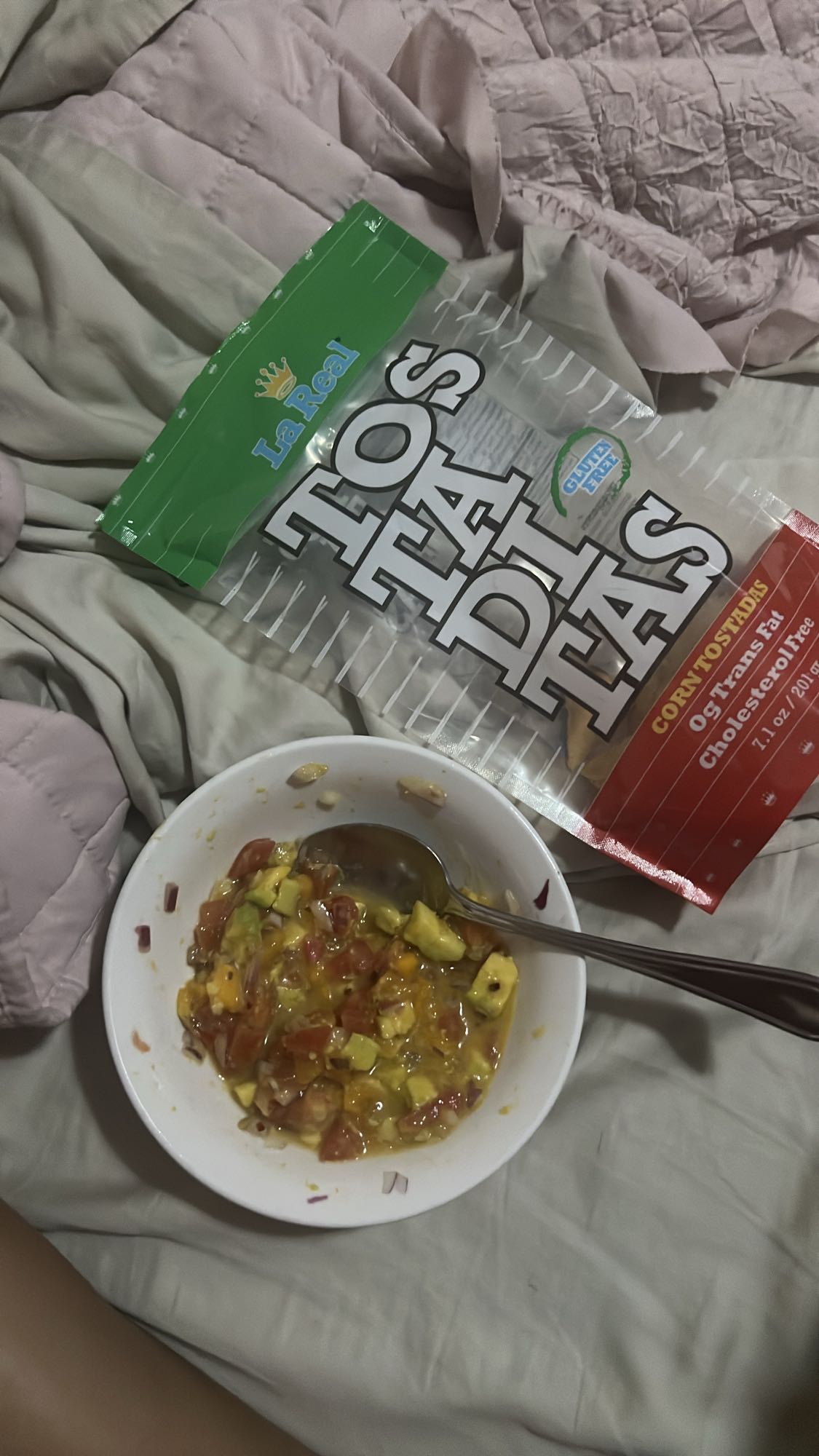 Mango salsa with avocado and vegetables