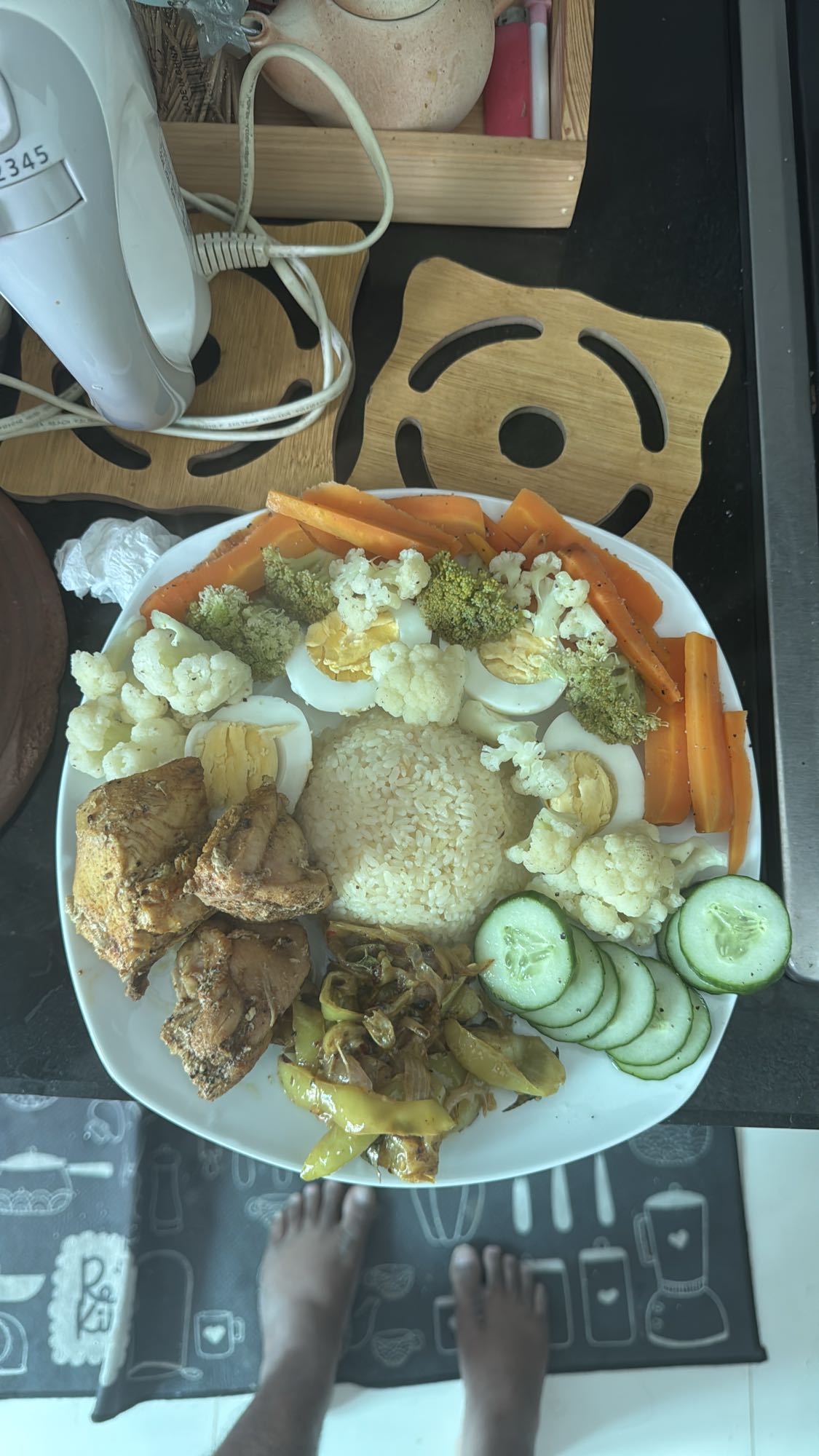 Chicken Veggie Rice Plate