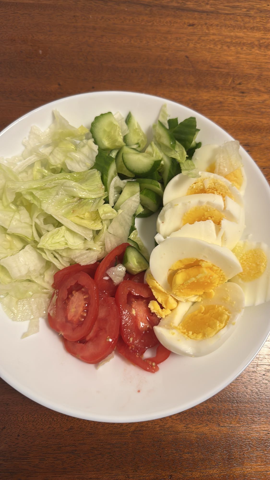 Ensalada con huevo duro