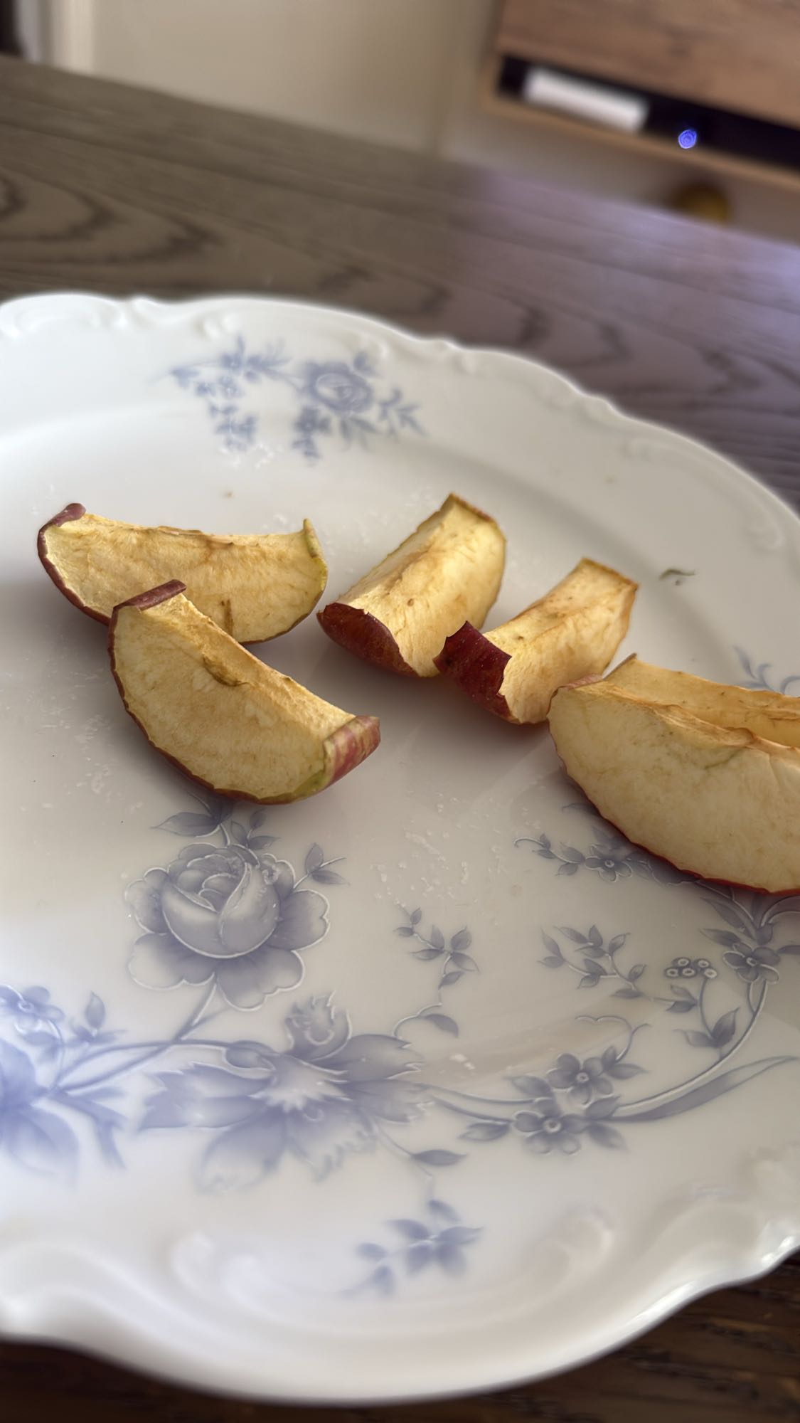 Torkade äppelskivor