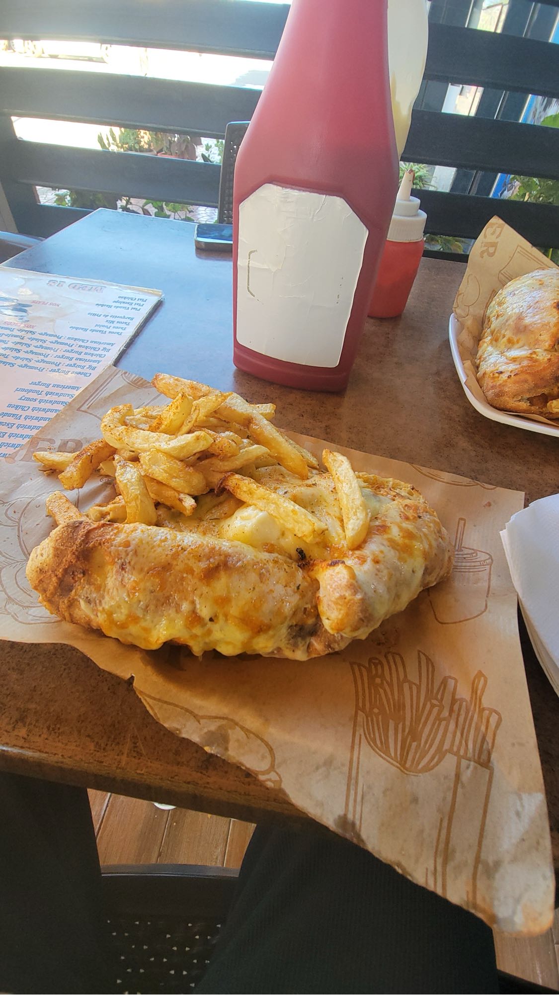 Sandwich fromage frites