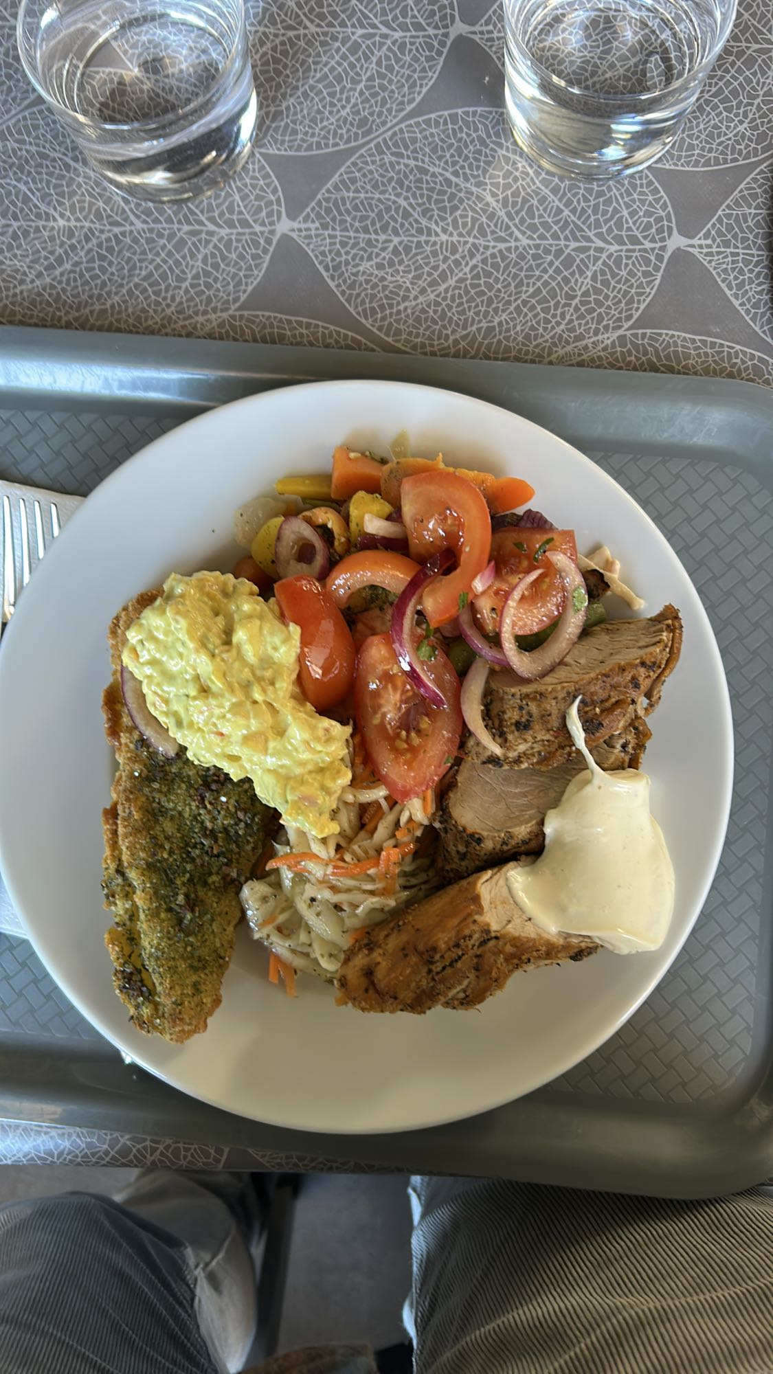 Blandad kötträtt tallrik