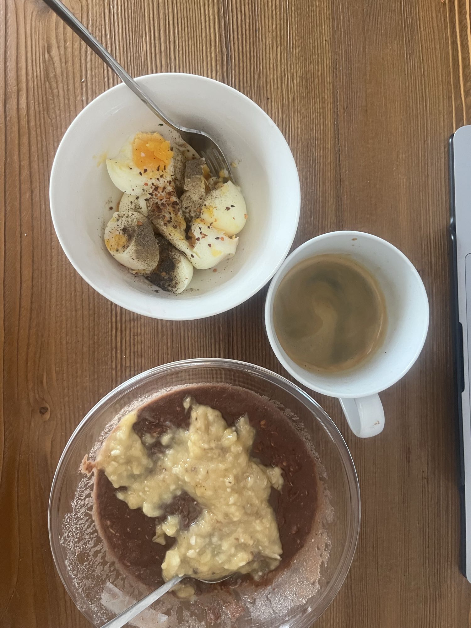 Yumurta ve muzlu yulaf