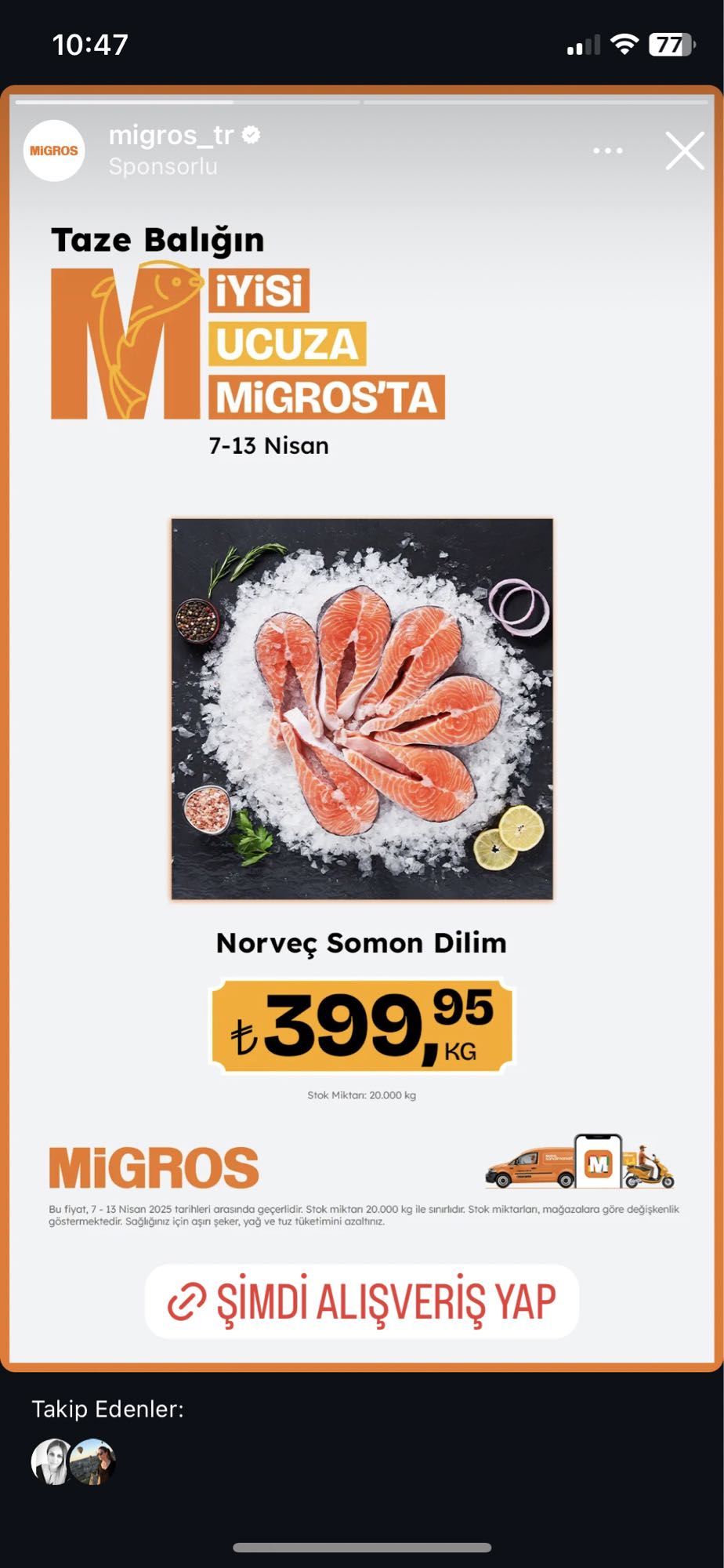 Norveç Somon Dilim