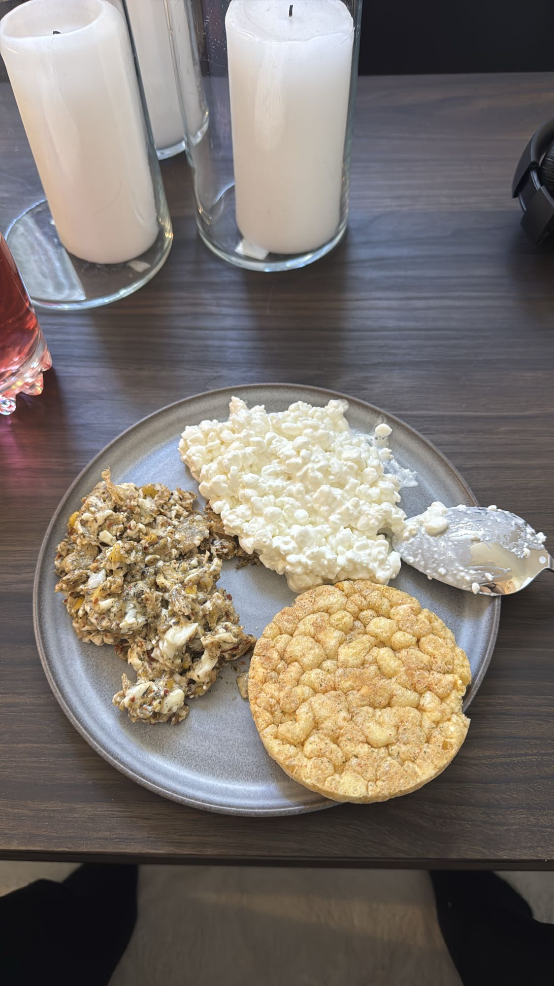 Kesoplättar med riskaka