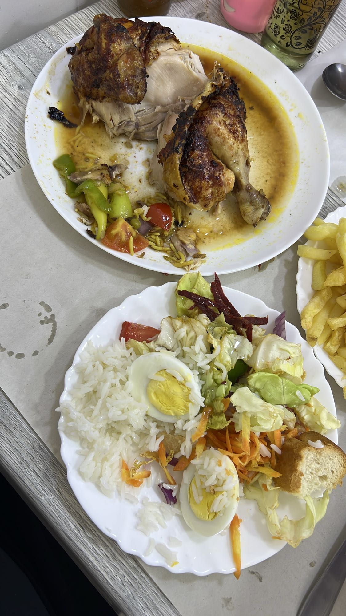 Poulet rôti avec riz