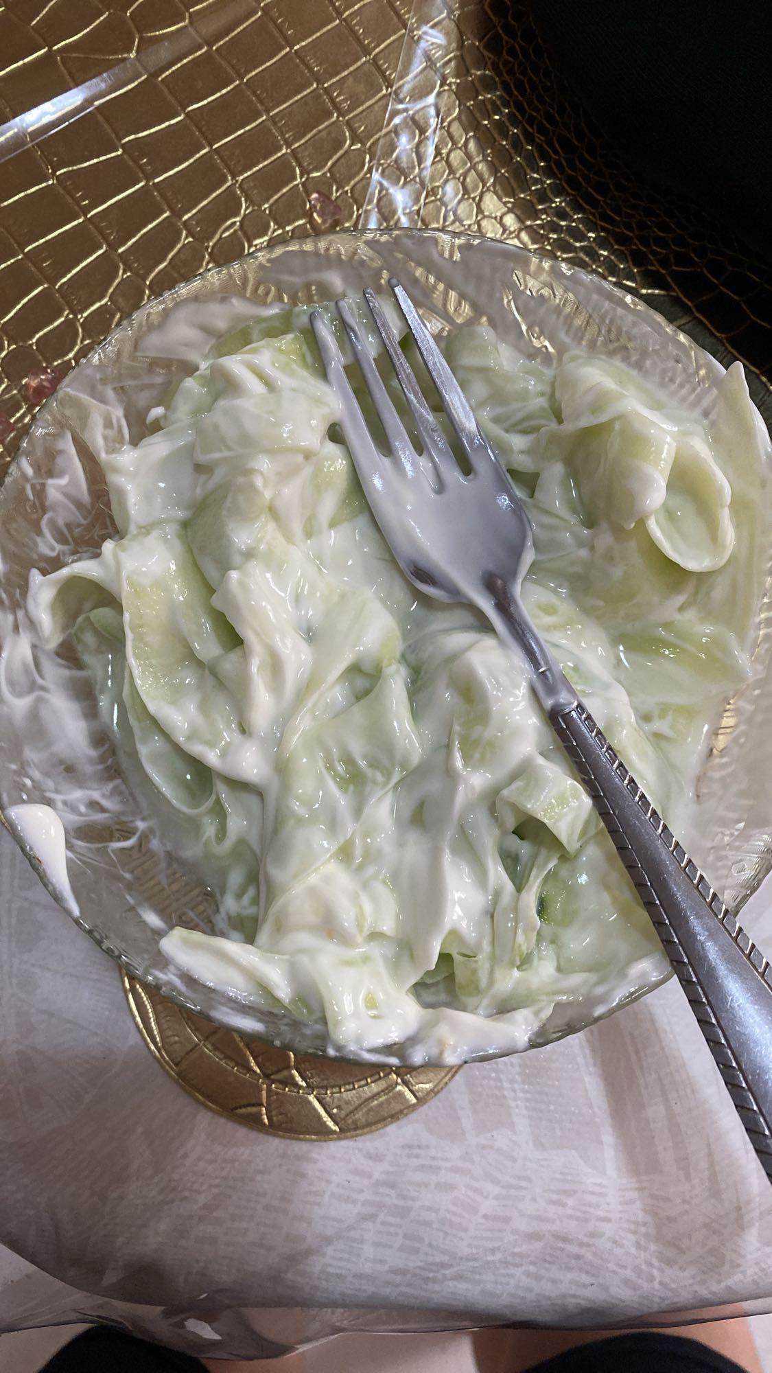 Salade concombre yaourt