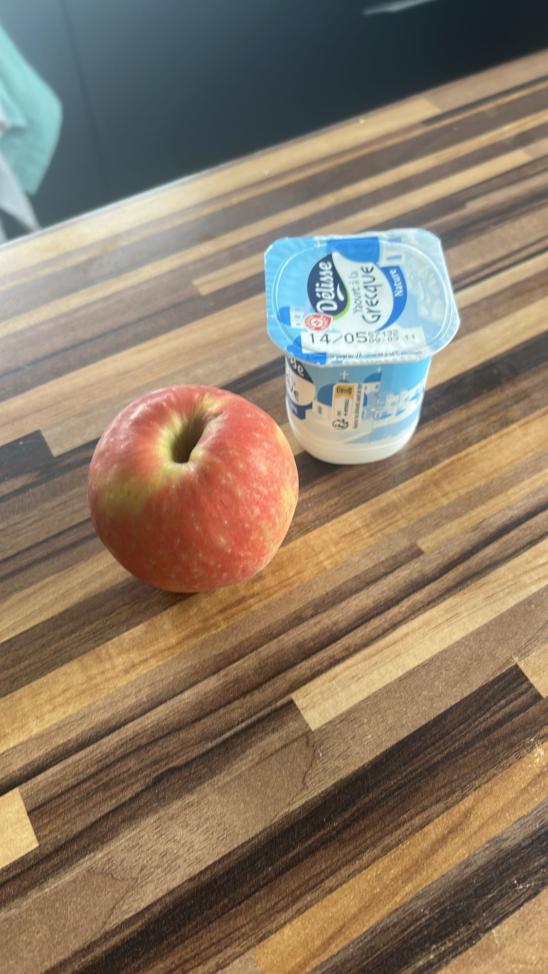 Pomme et yaourt nature