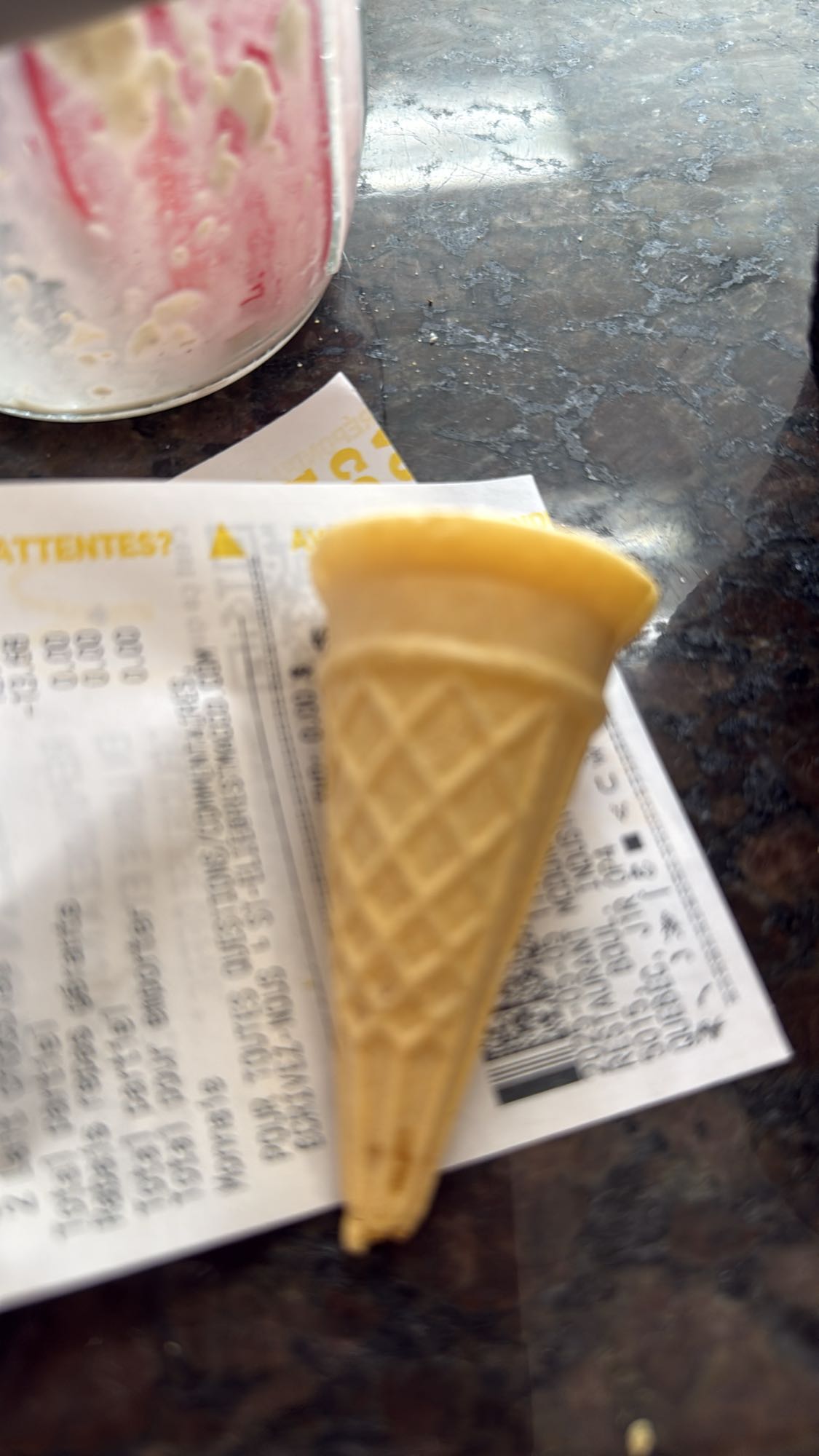 Cornet de crème glacée