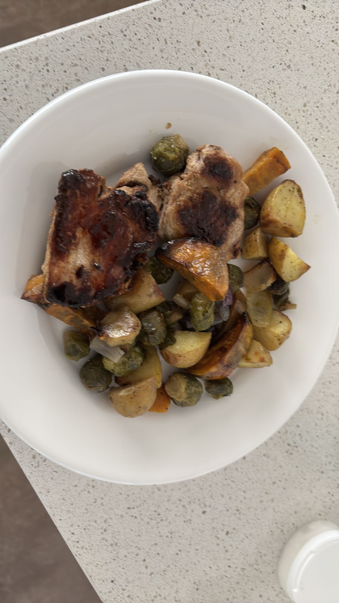 Fläskkotlett med grönsaker