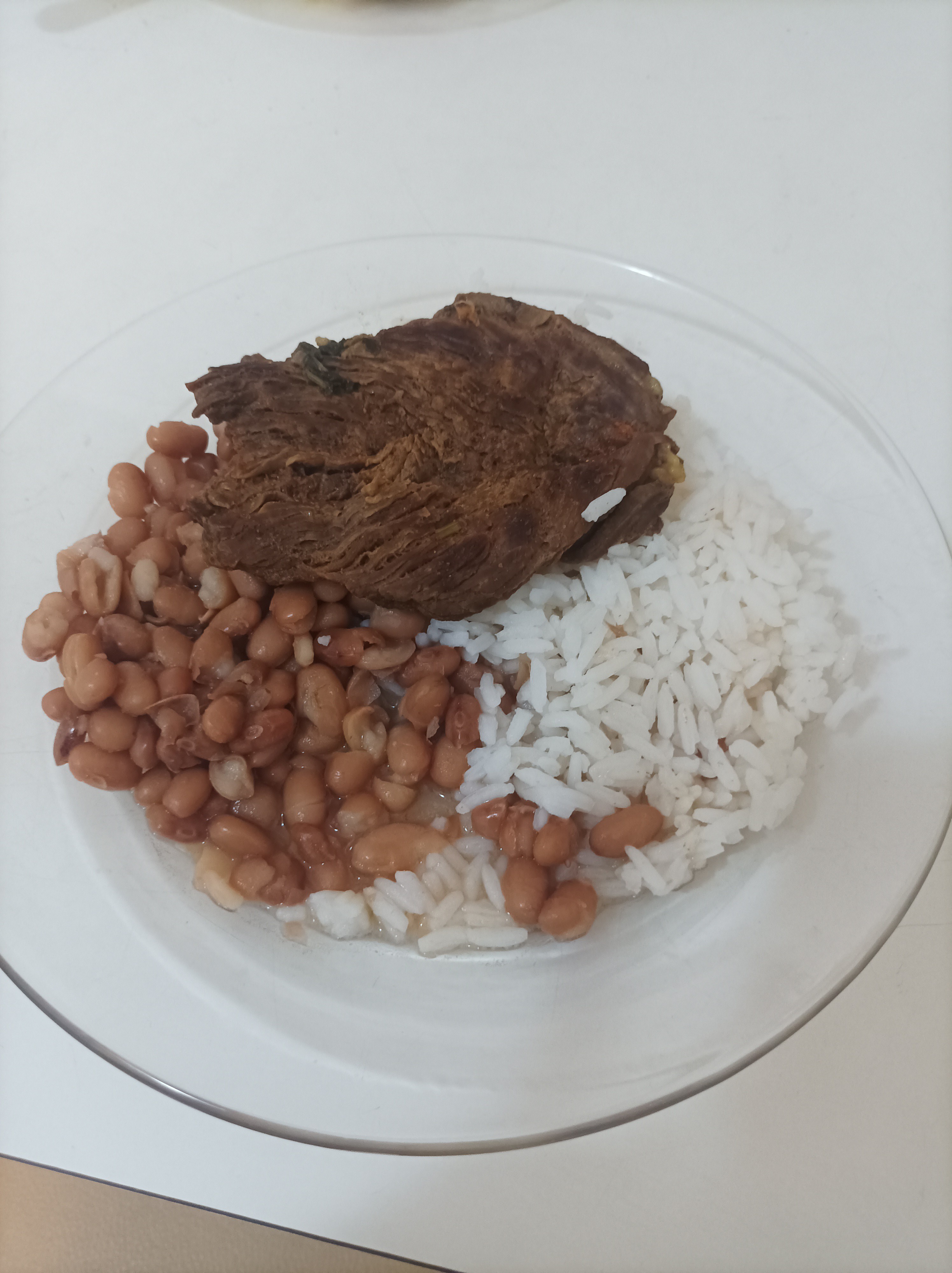 Rice, beans and beef