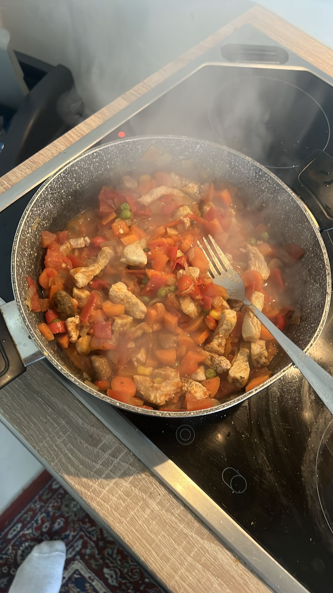 Sauté de légumes et poulet