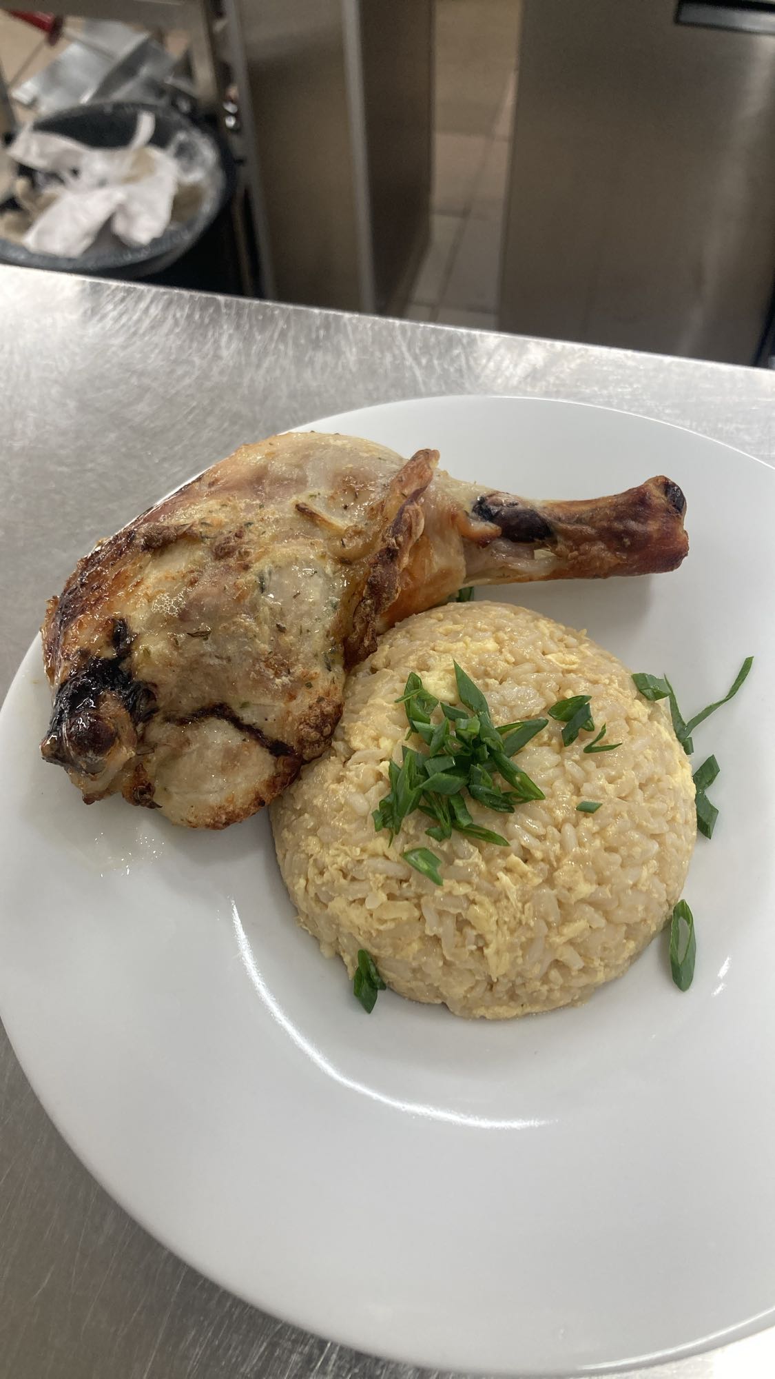 Grilled Chicken with Rice