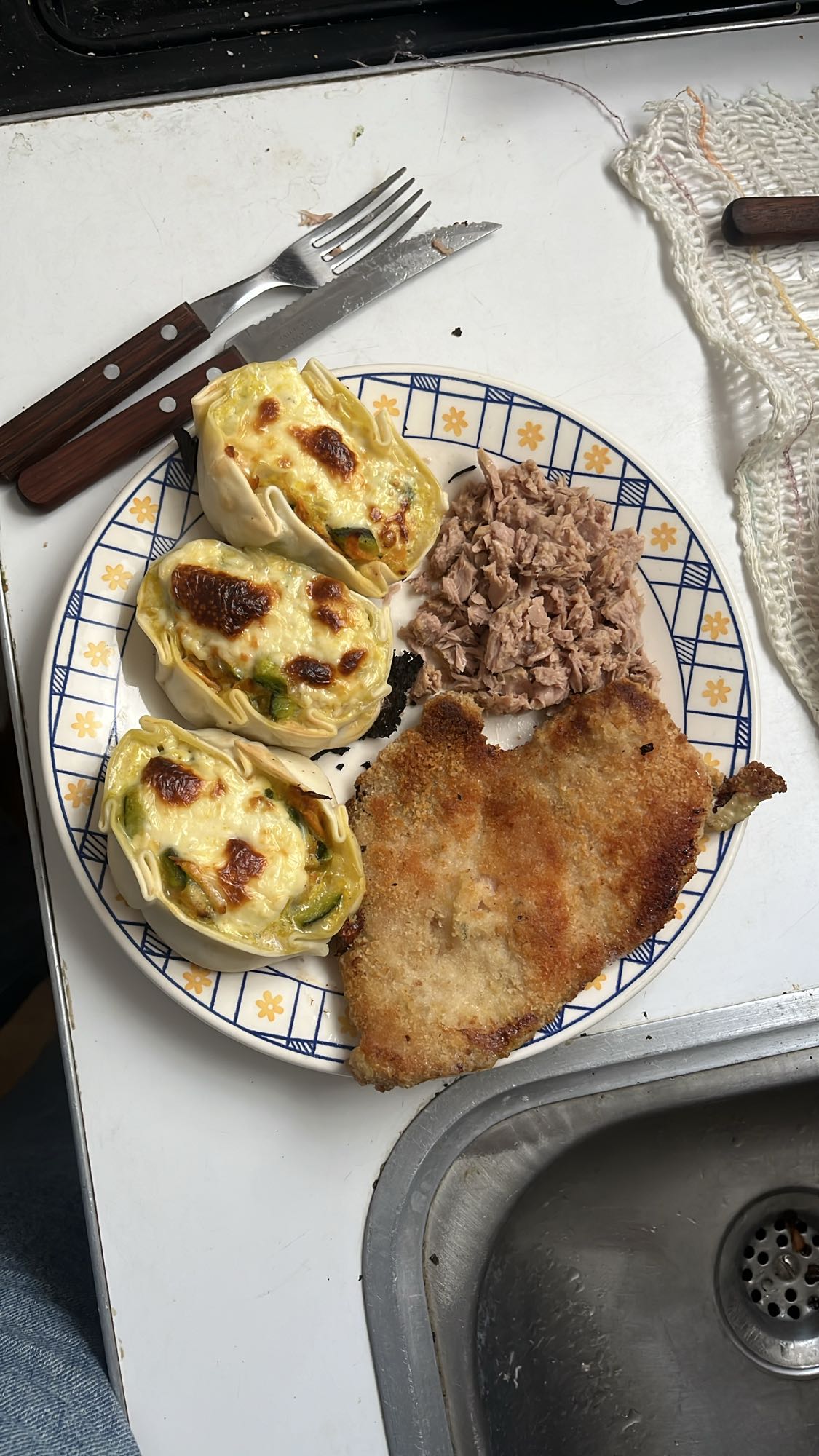 Plato mixto con pasta