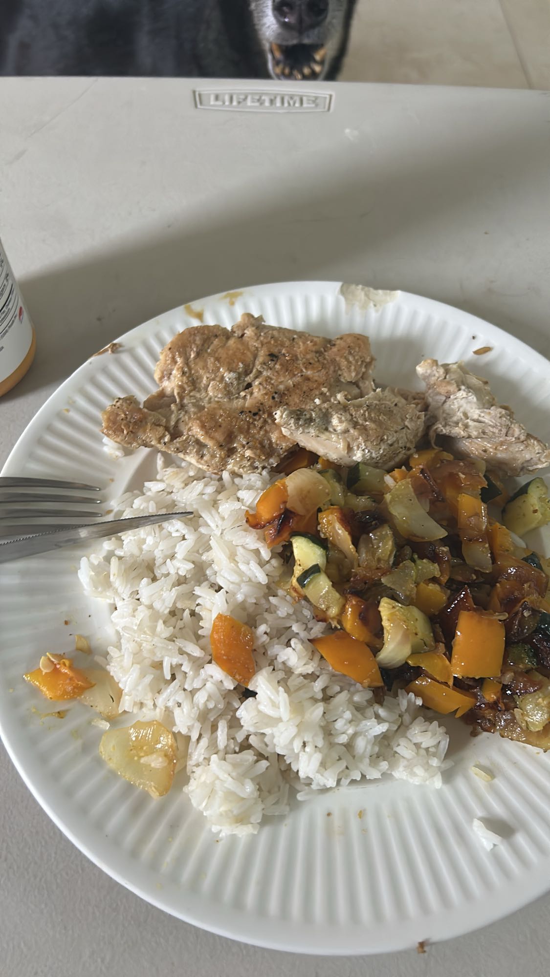 Grilled Chicken with Rice