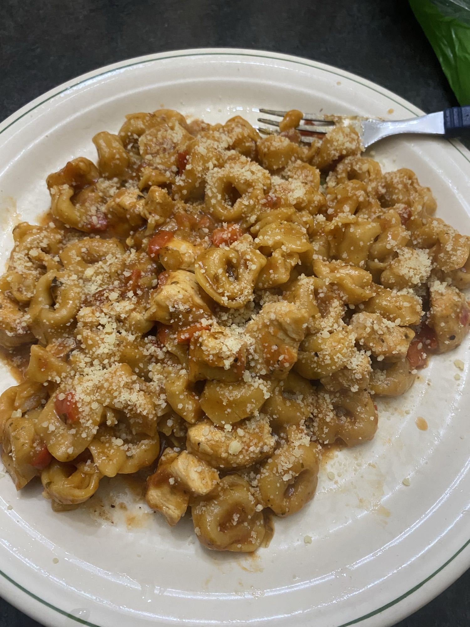 Tortellini con pollo