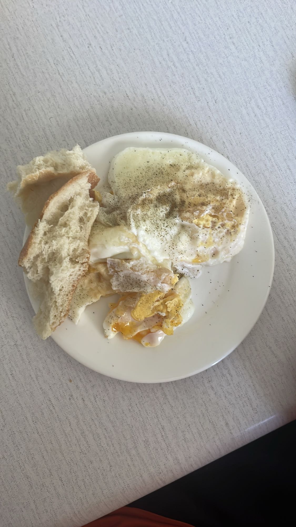 Яичница с хлебом