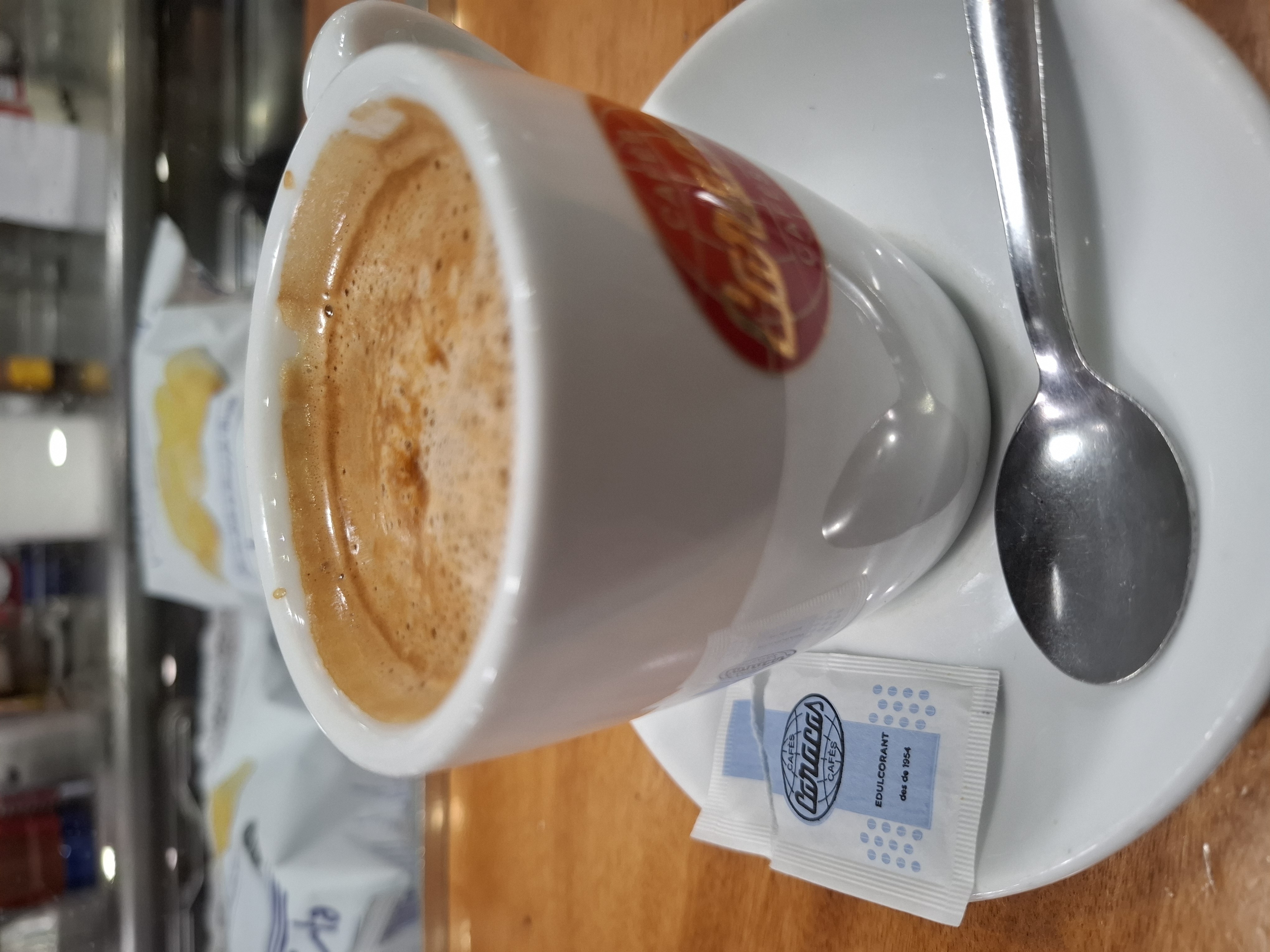 Café con edulcorante