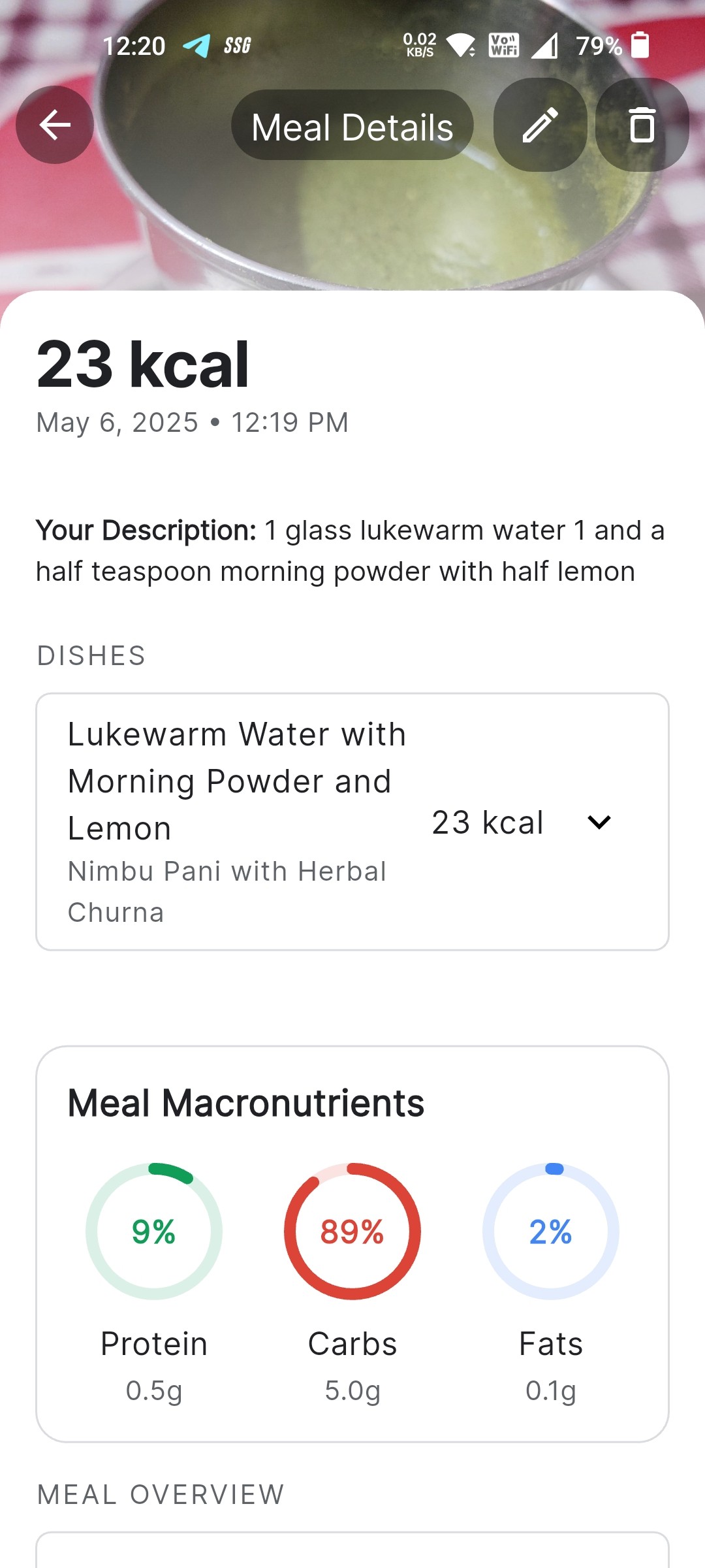 Lemon Herbal Water