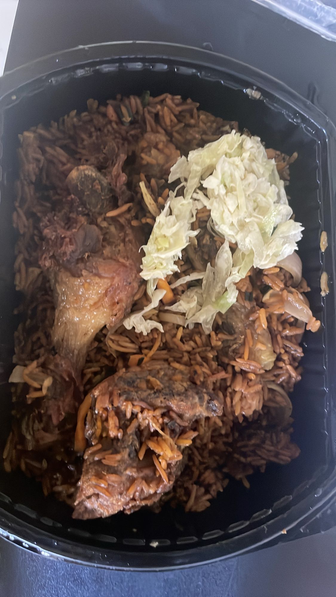 Jollof rice with meat