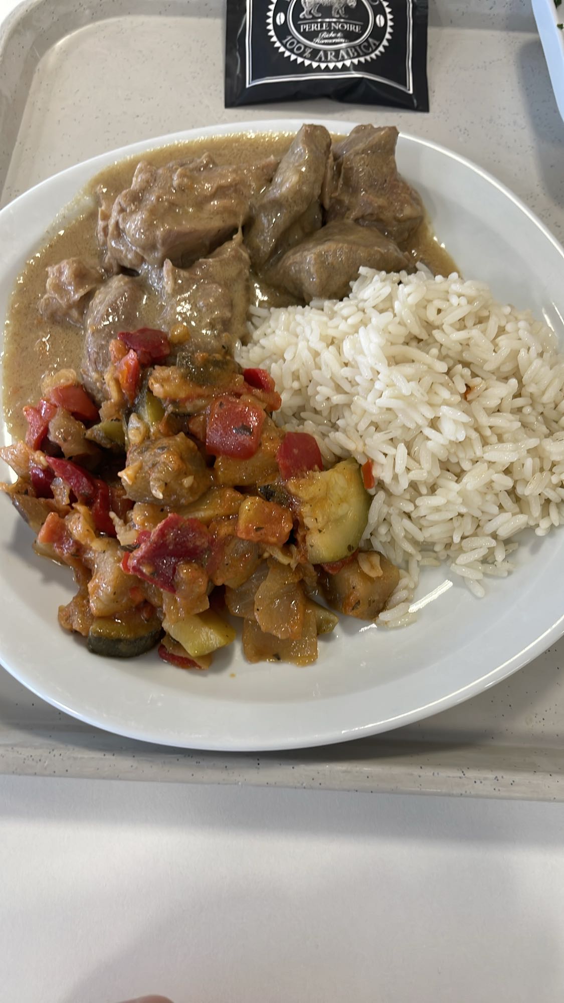 Dinde, riz et ratatouille
