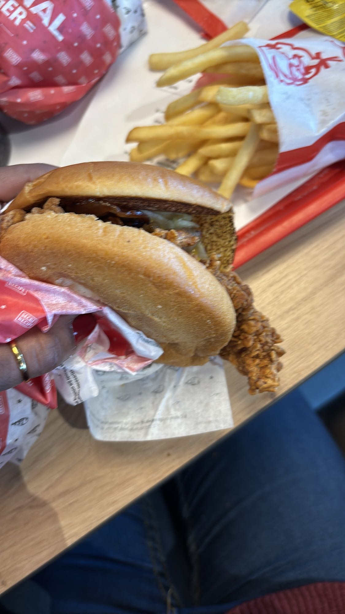 Kycklingburgare med pommes