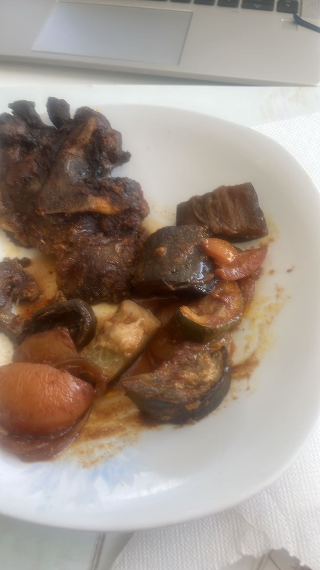 Grillad kyckling med grönsaker