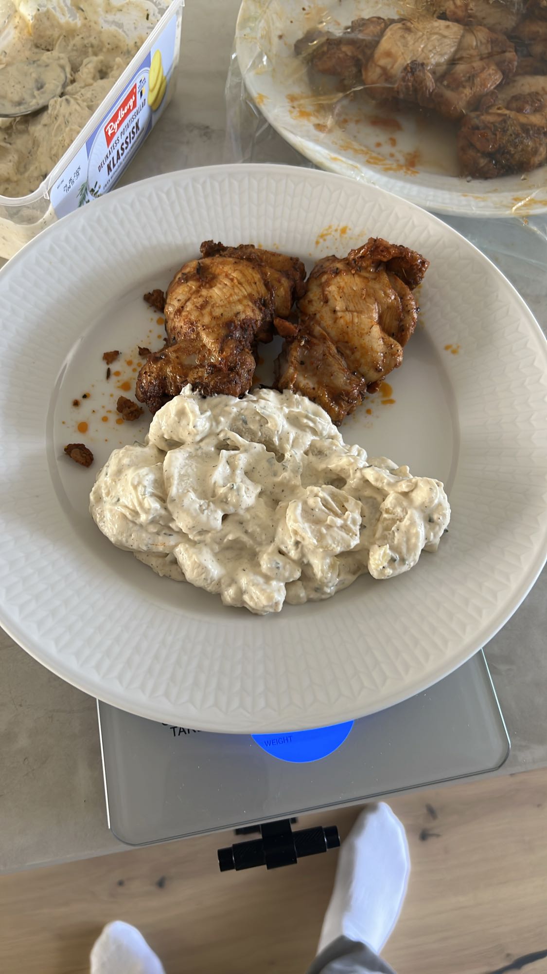 Kyckling med potatissallad