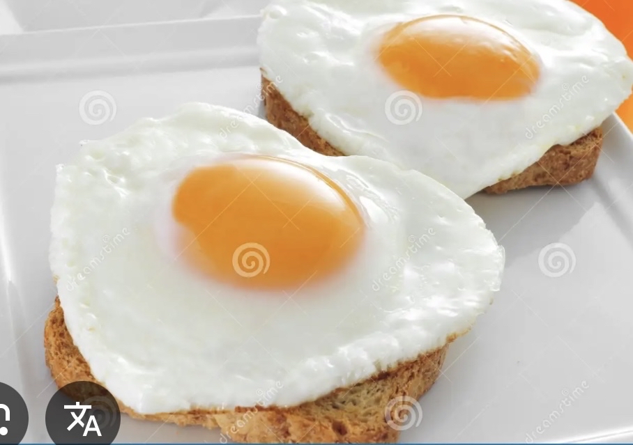 Œufs sur pain grillé