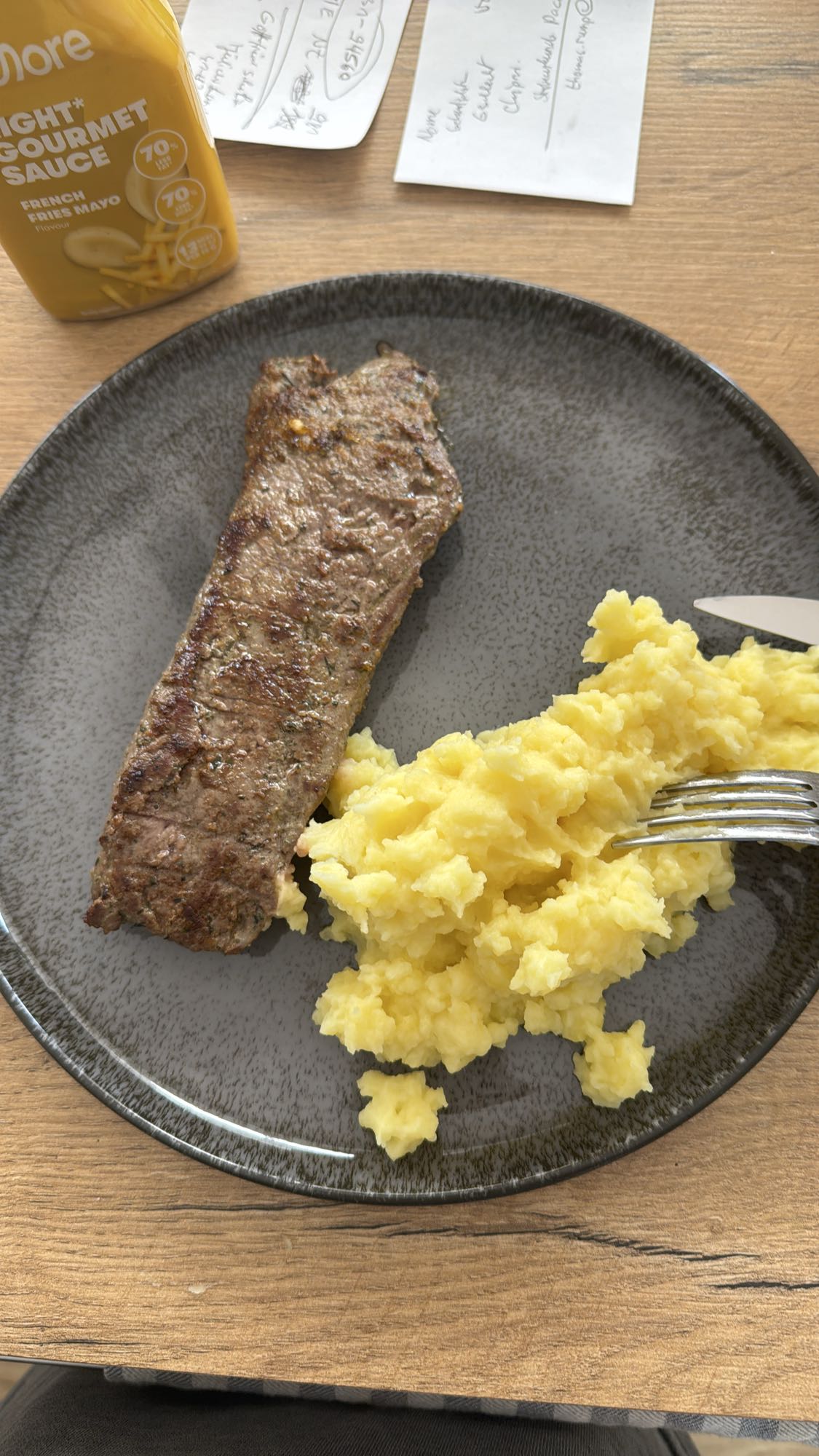 Lammsteak mit Kartoffelpüree