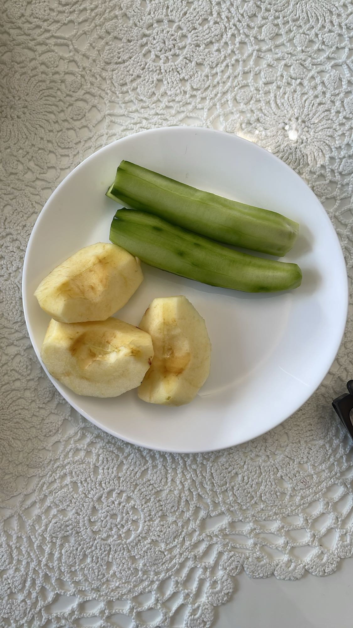 Manzana y pepino