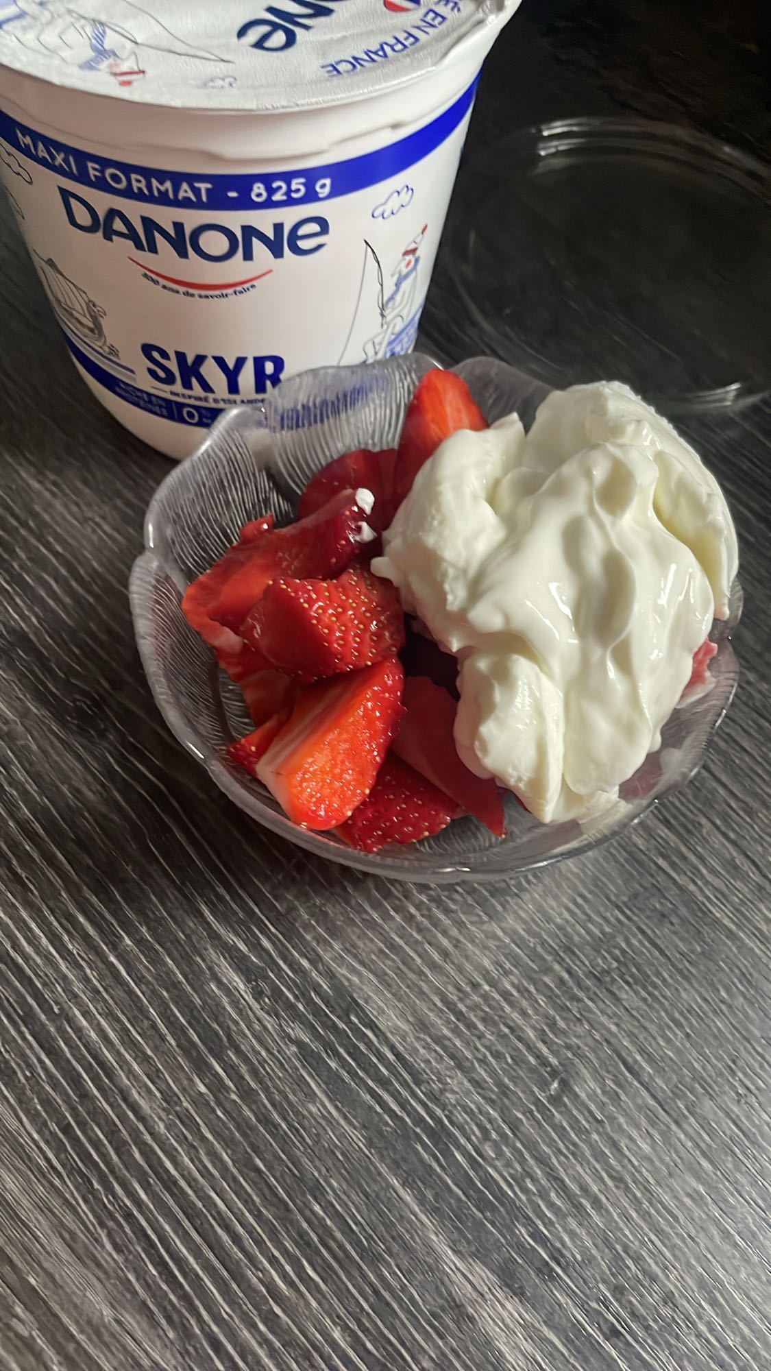 Skyr et fraises