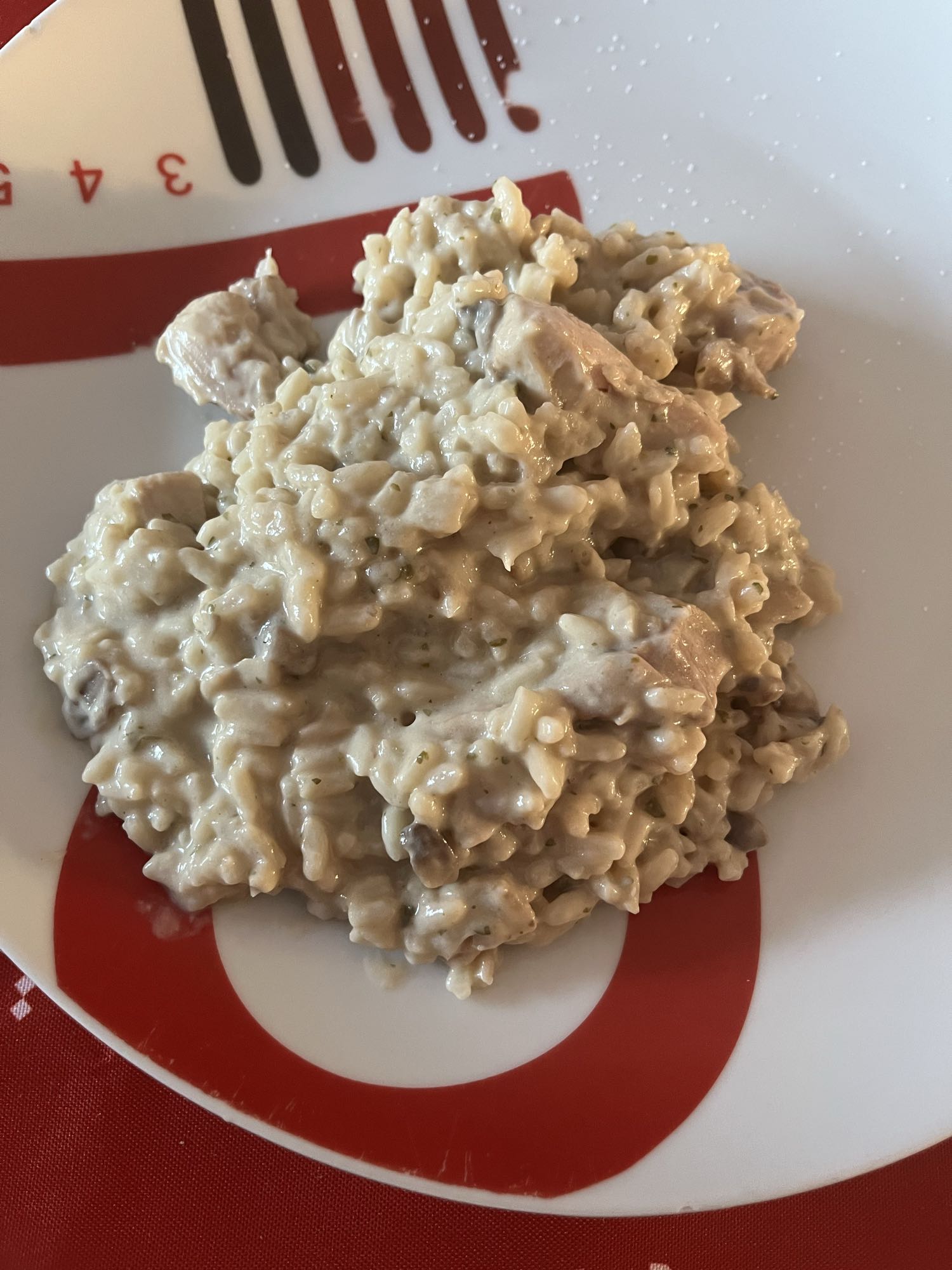 Riz crémeux au poulet