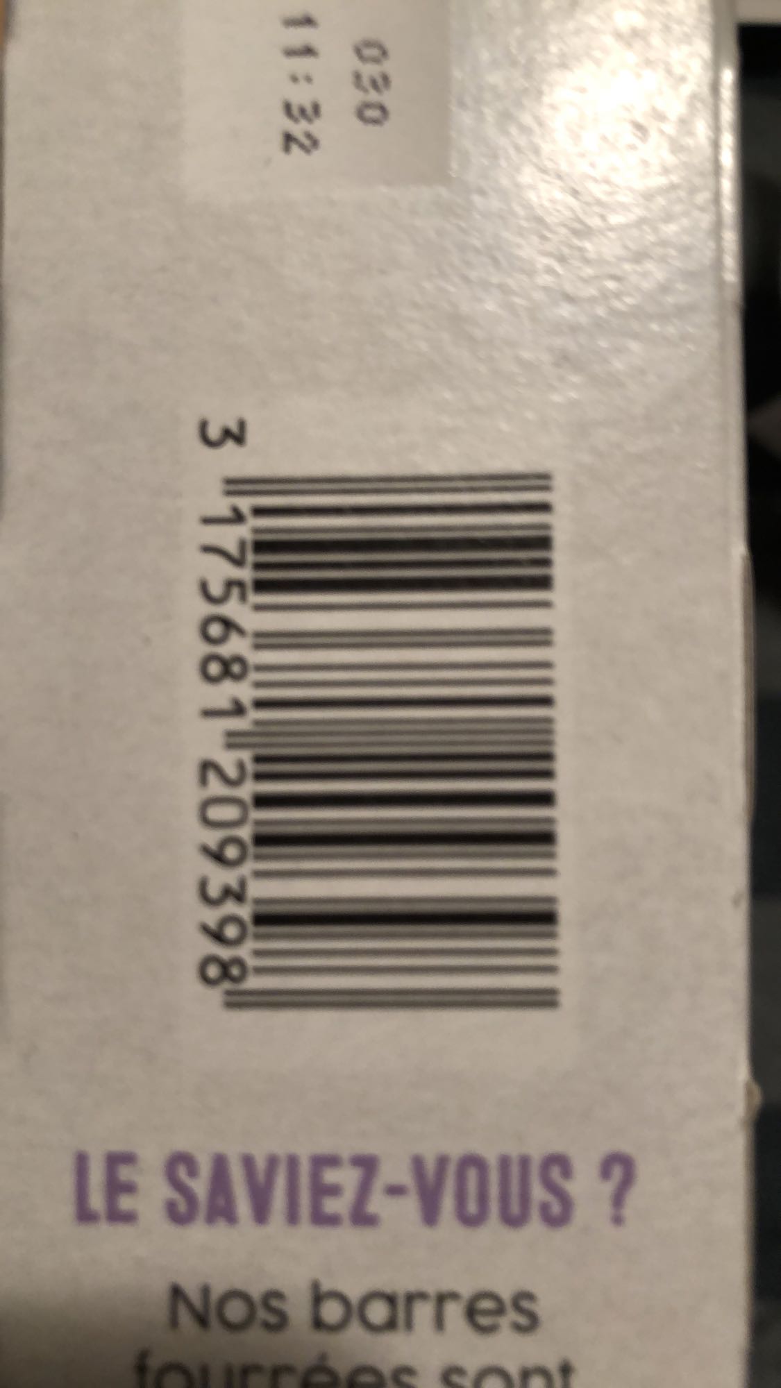 Barre non identifiée