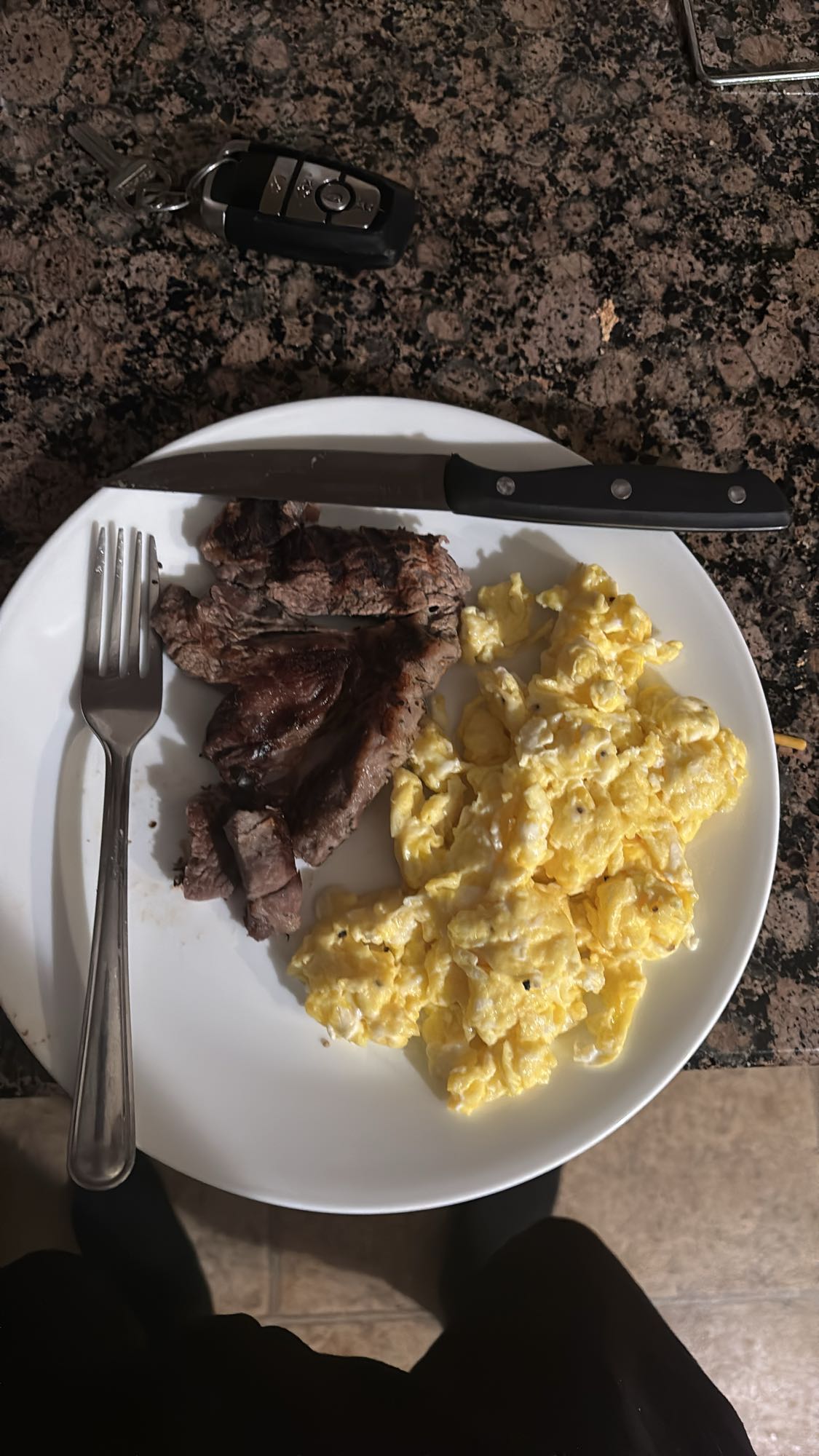 Steak and Scrambled Eggs
