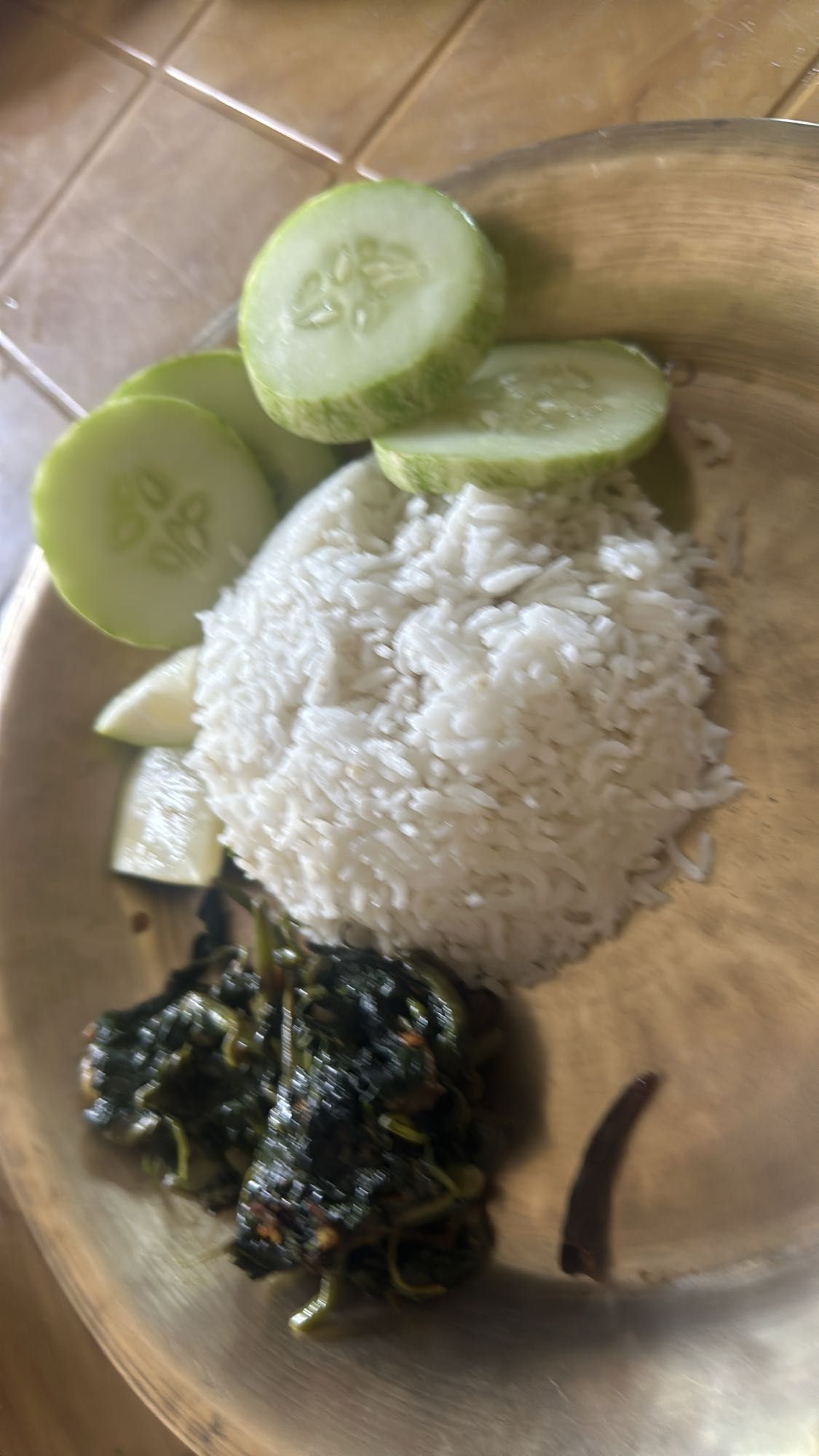 Rice with greens