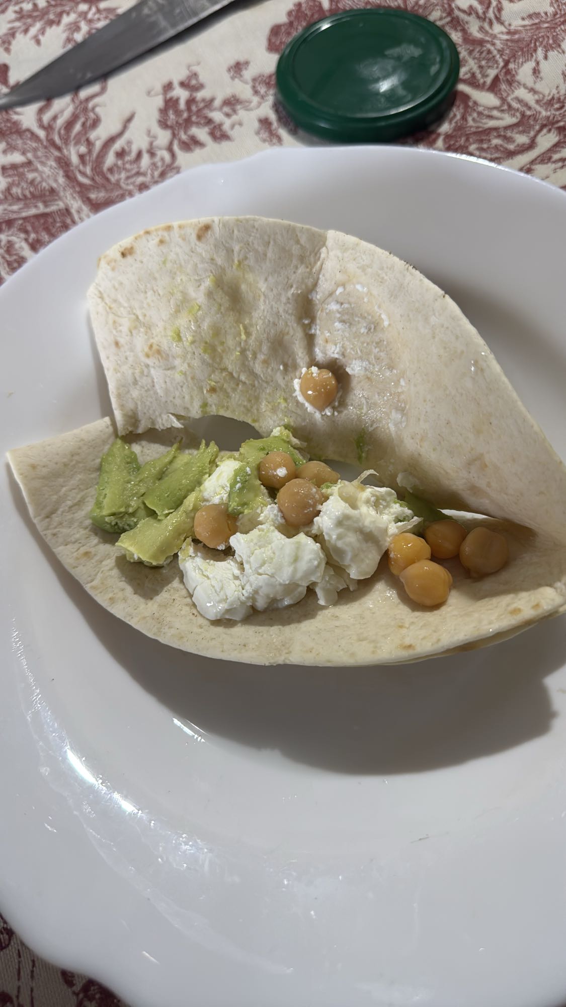 Chickpea Avocado Wrap