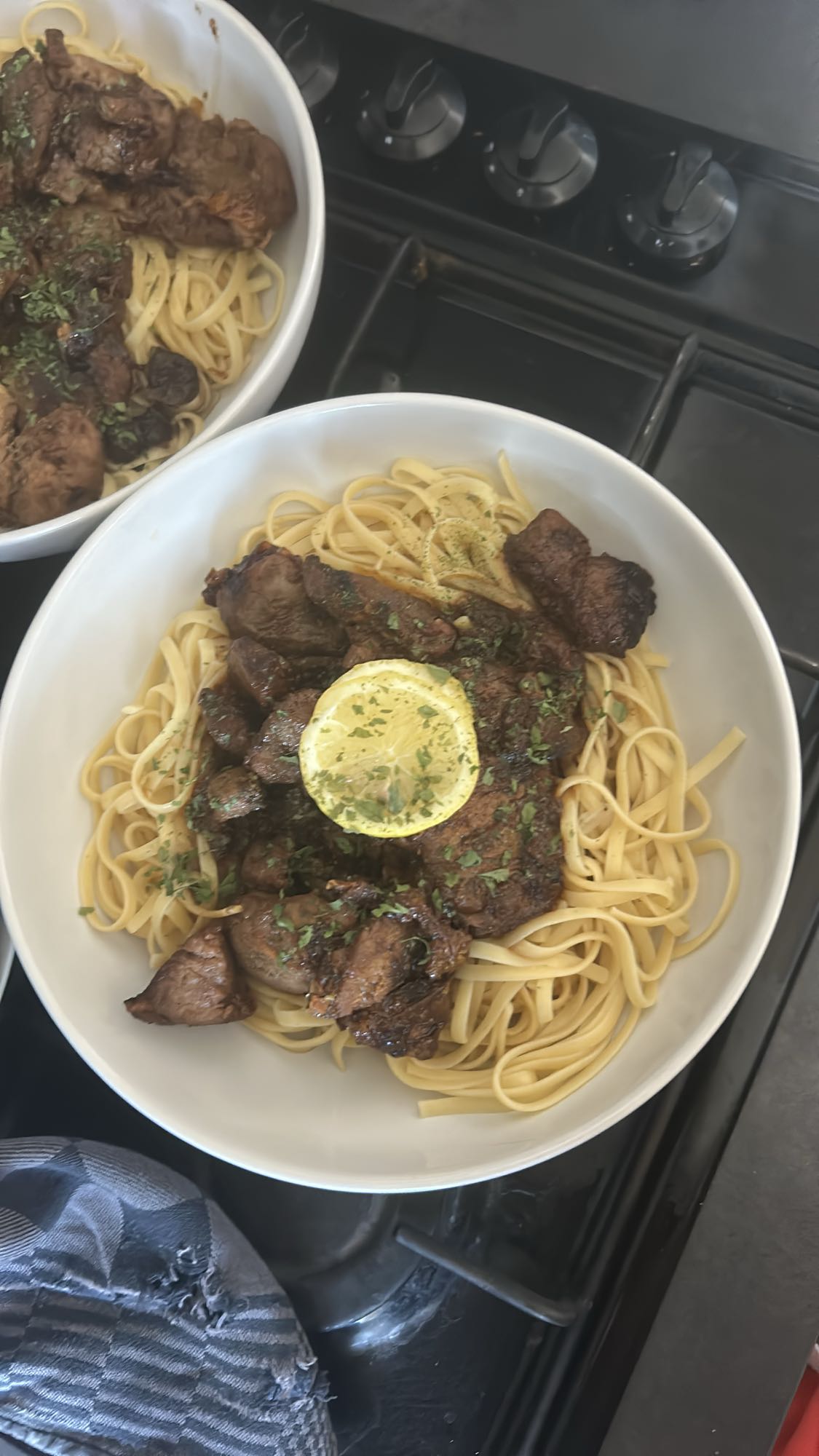 Pâtes au boeuf citronné
