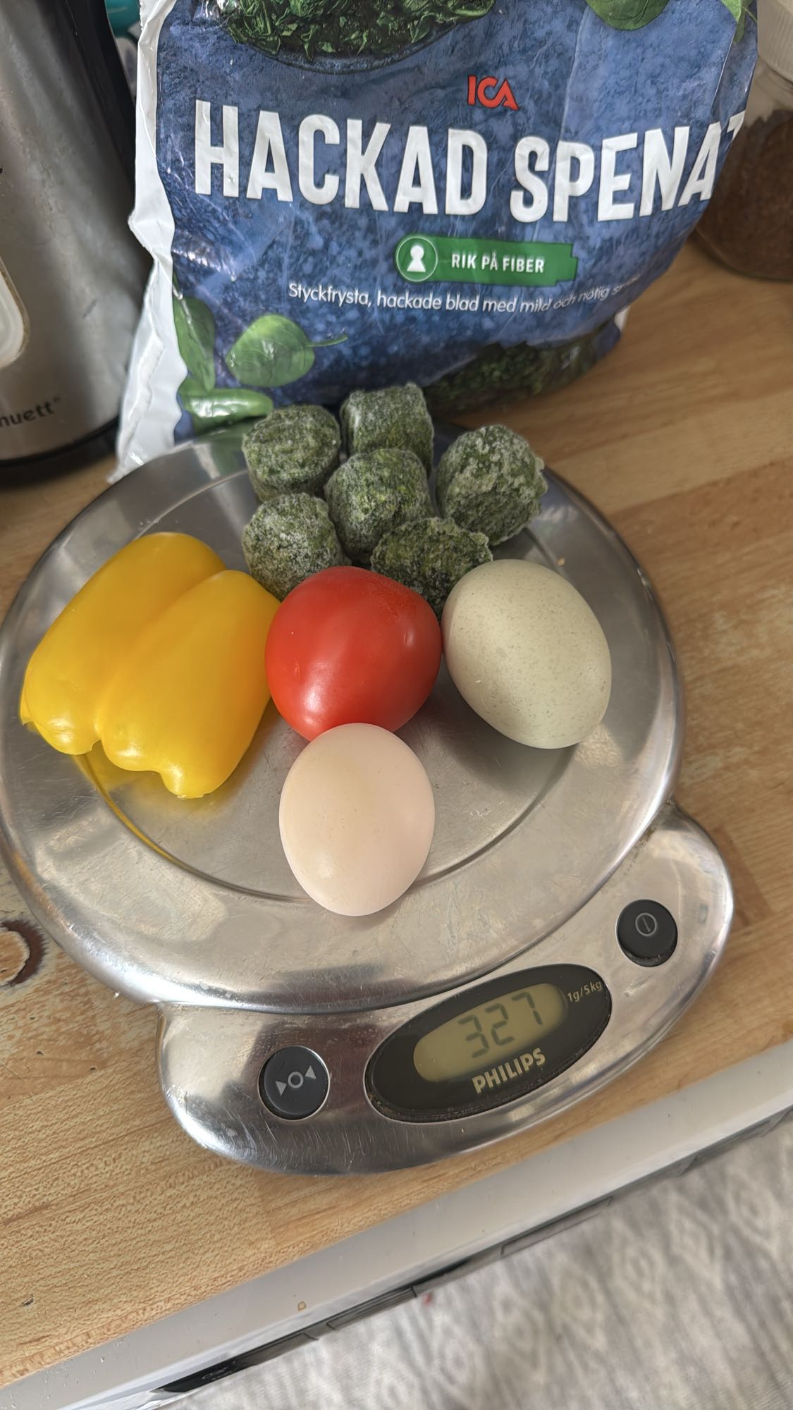 Ägg och grönsaksblandning