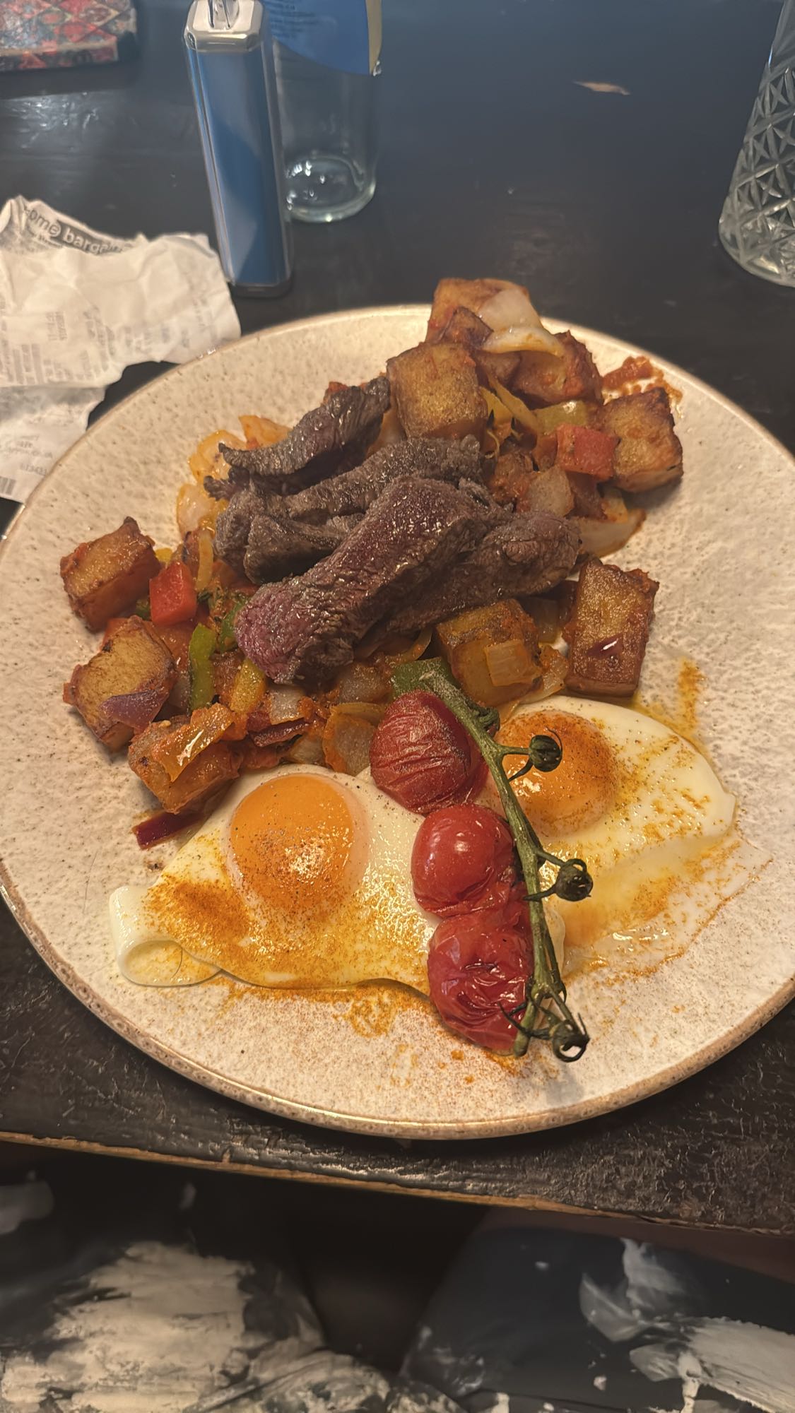 Steak and Eggs Plate