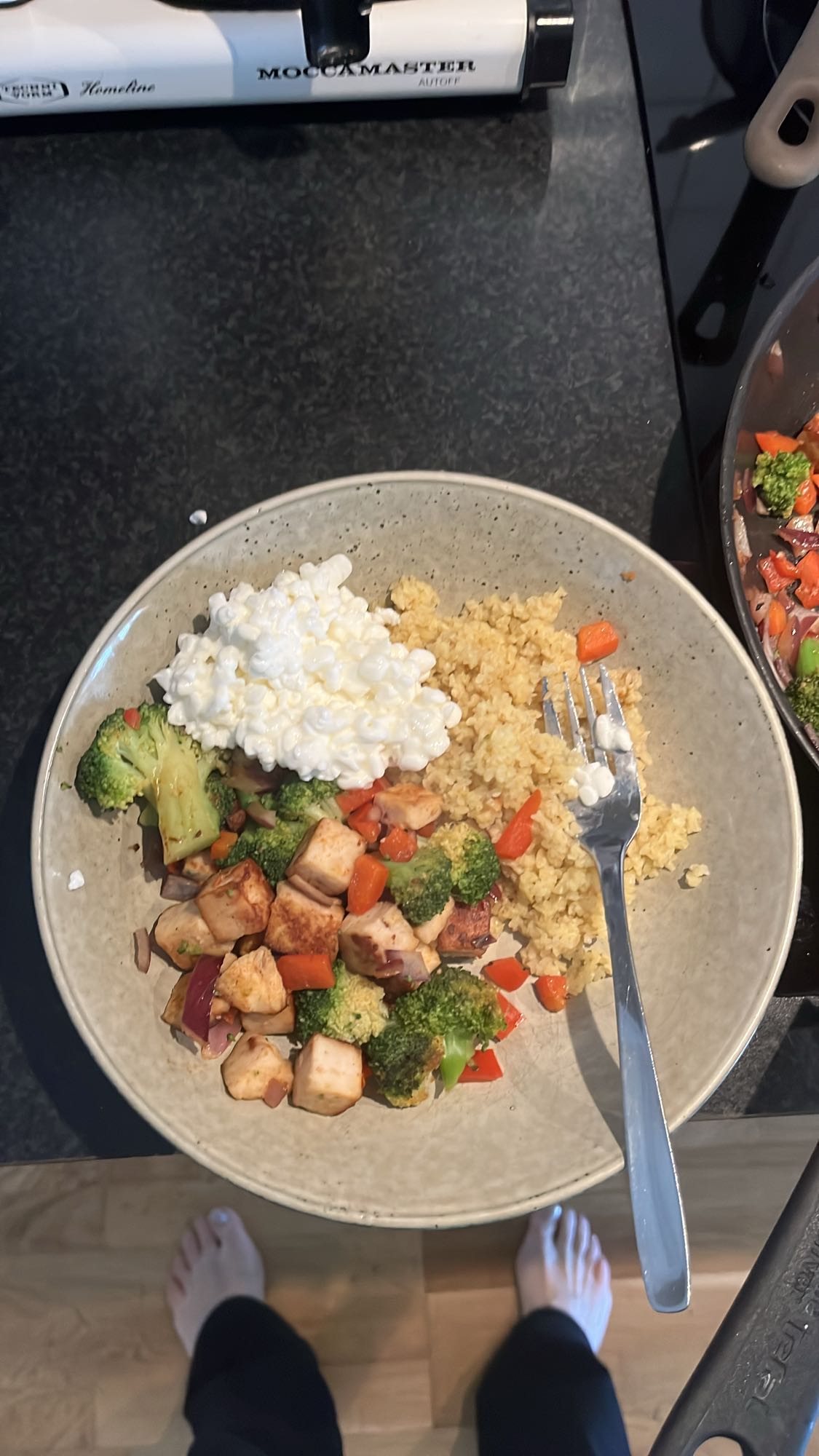 Tofuskål med bulgur