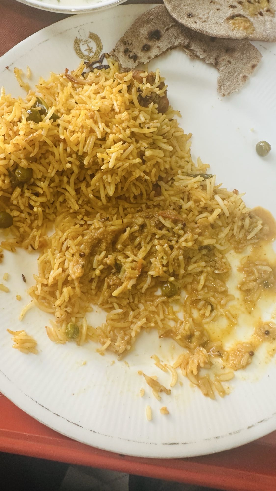Veg Biryani with Roti