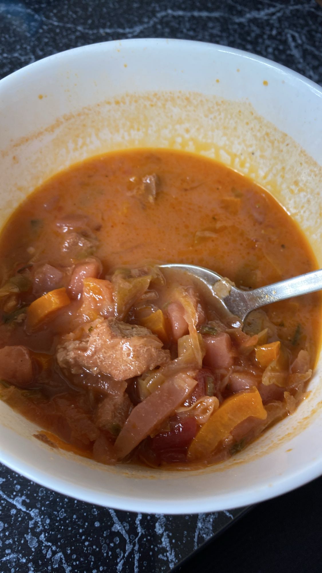 Овощной суп с мясом