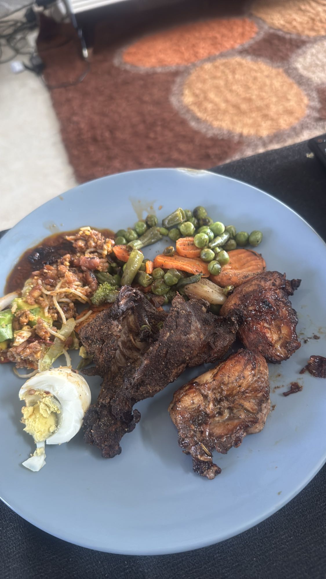 Grilled Meat with Veggies