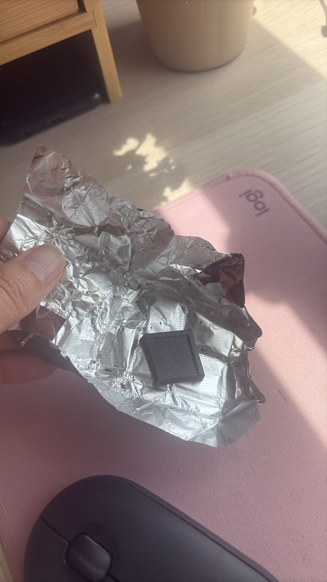 Dark chocolate square