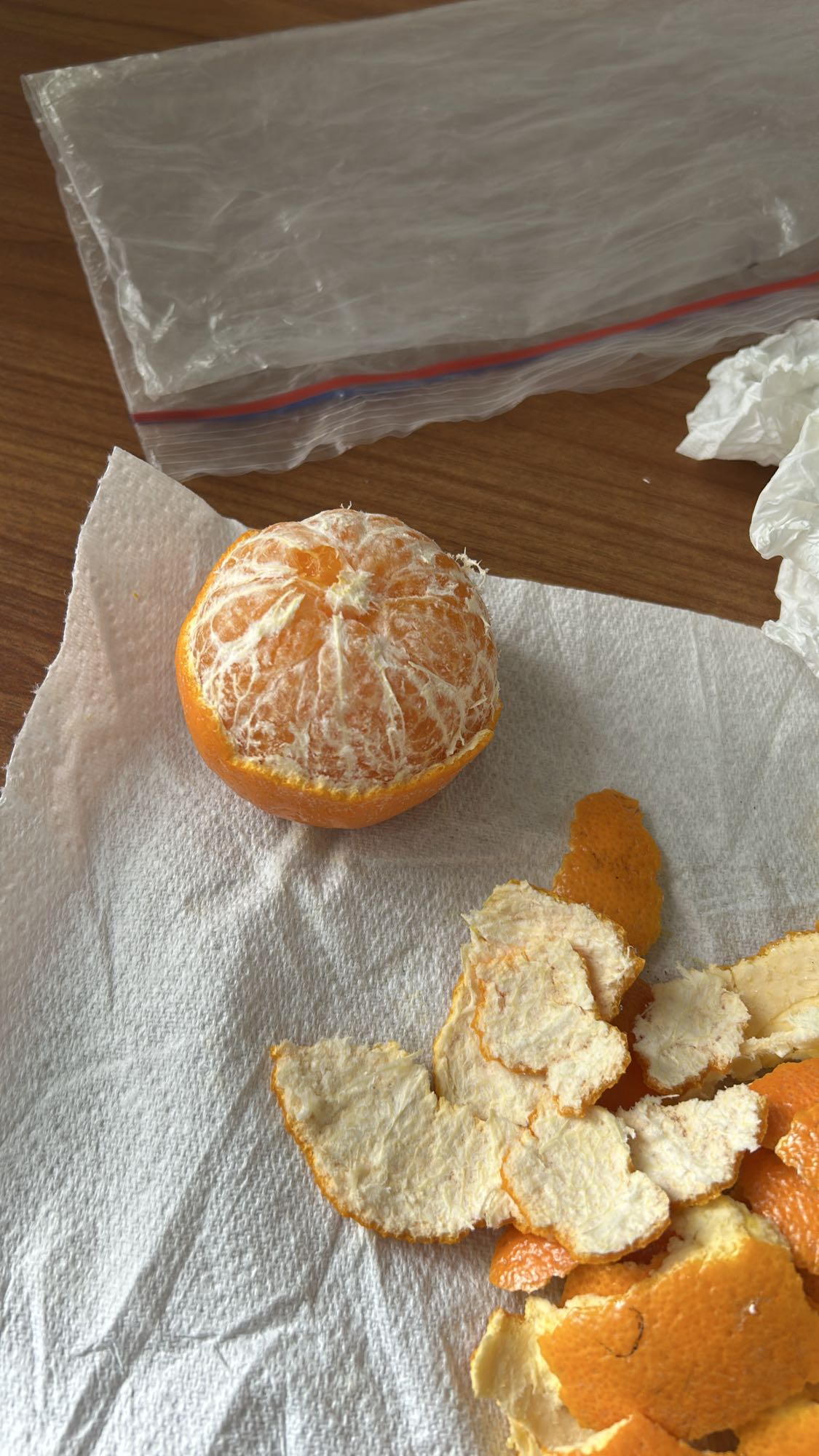 Mandarine pelée