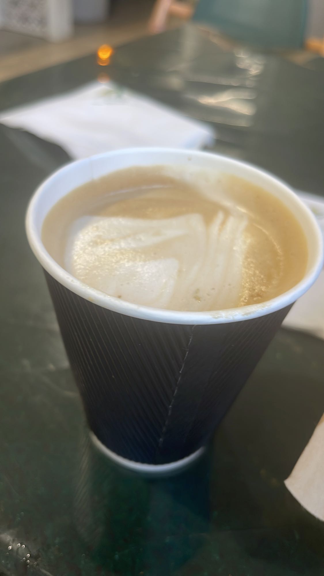 Cappuccino with sugar