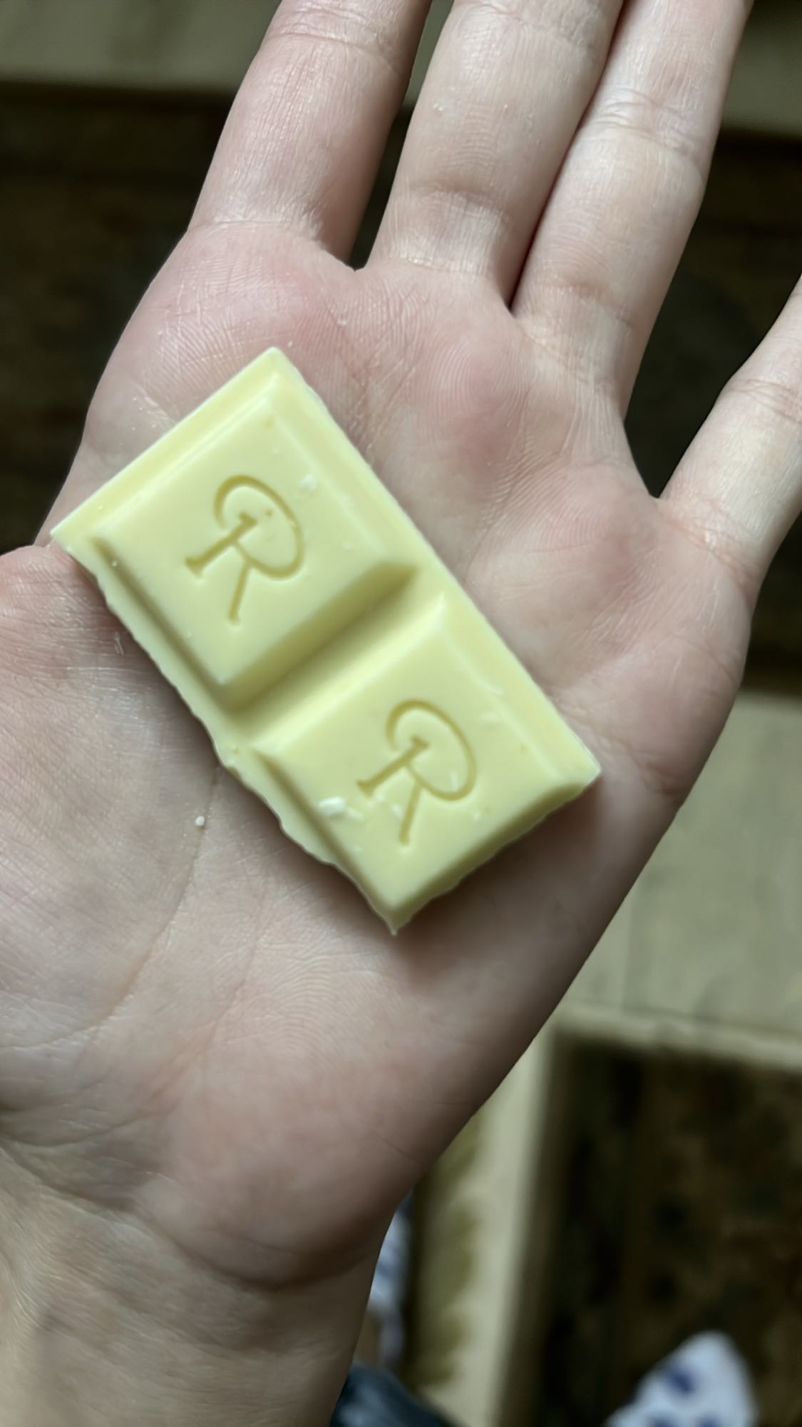 White chocolate piece