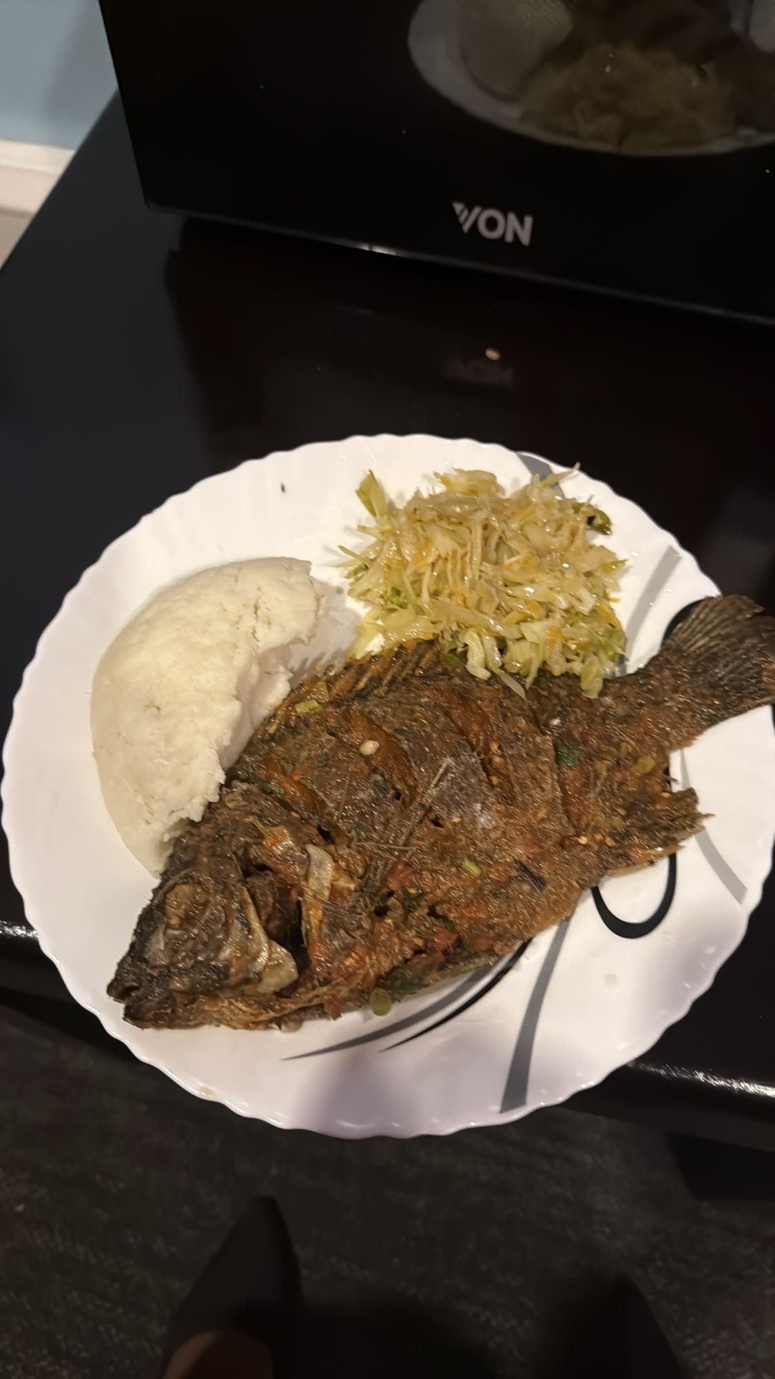 Fried Fish with Ugali