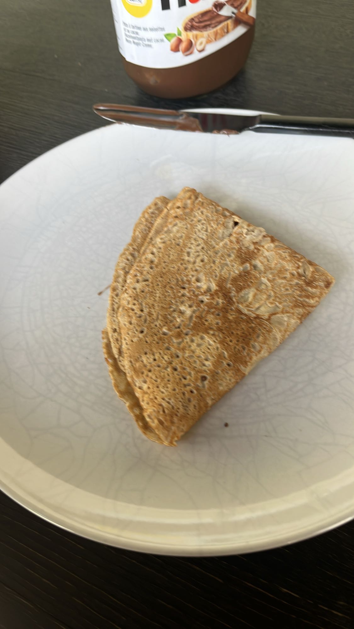 Pannenkoek met chocopasta